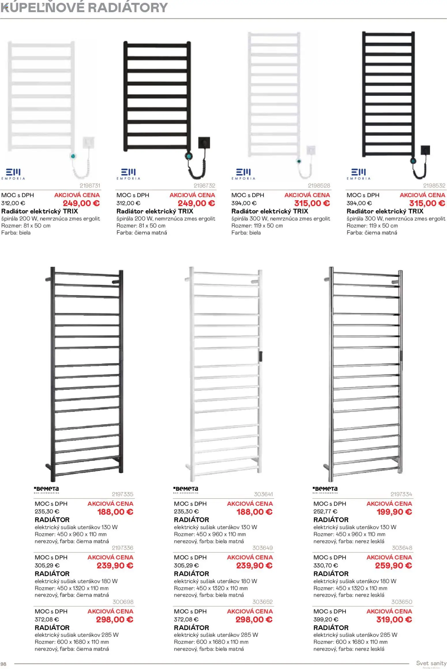 Nové Ingema akcie – leták je platný od 29.10.2025 | Strana: 100 | Produkty: Radiátory, Radiator
