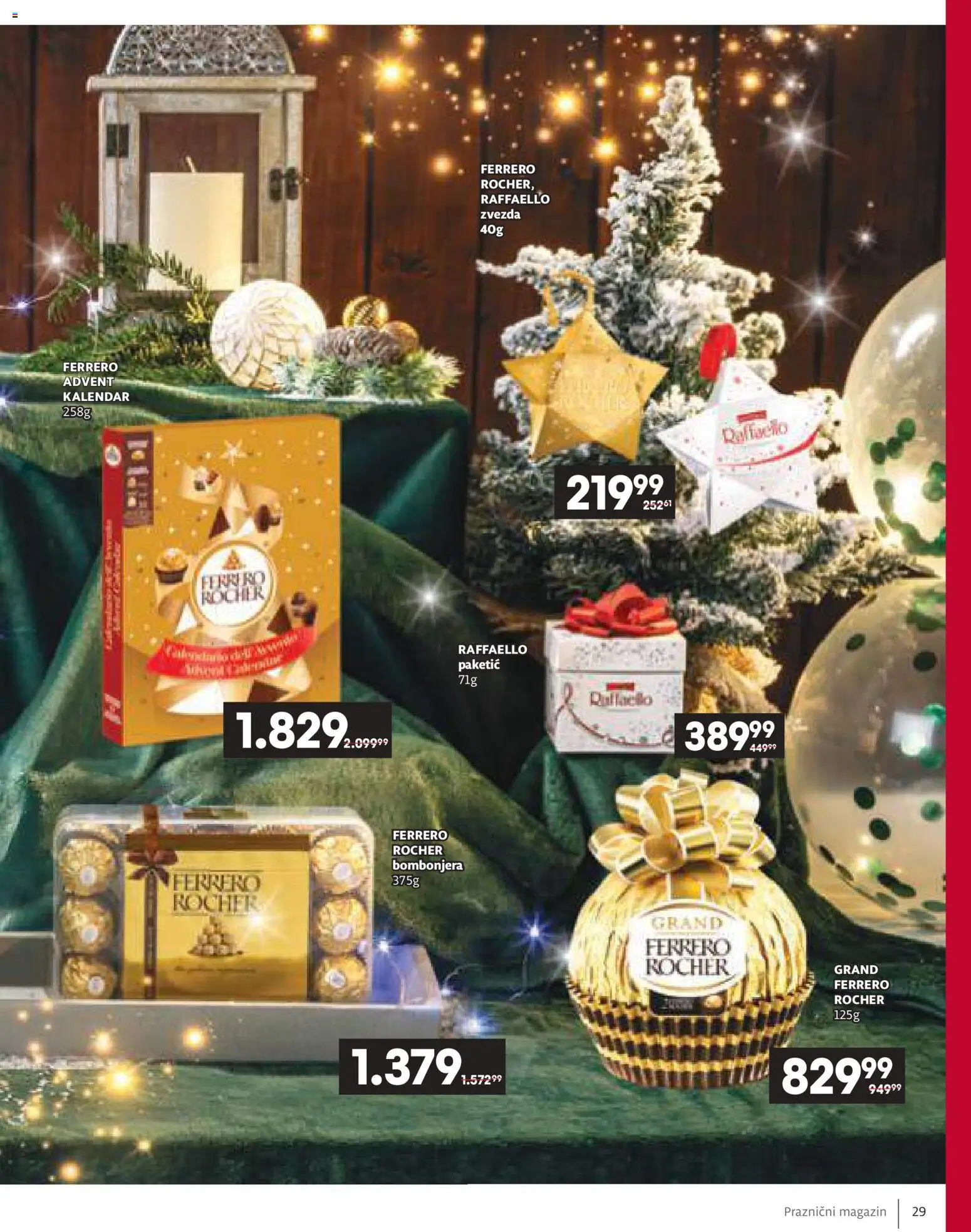 Idea katalog - važi od 11.12.2025 | Strana: 29 | Proizvode: Raffaello, Bombonjera, Ferrero, Advent kalendar