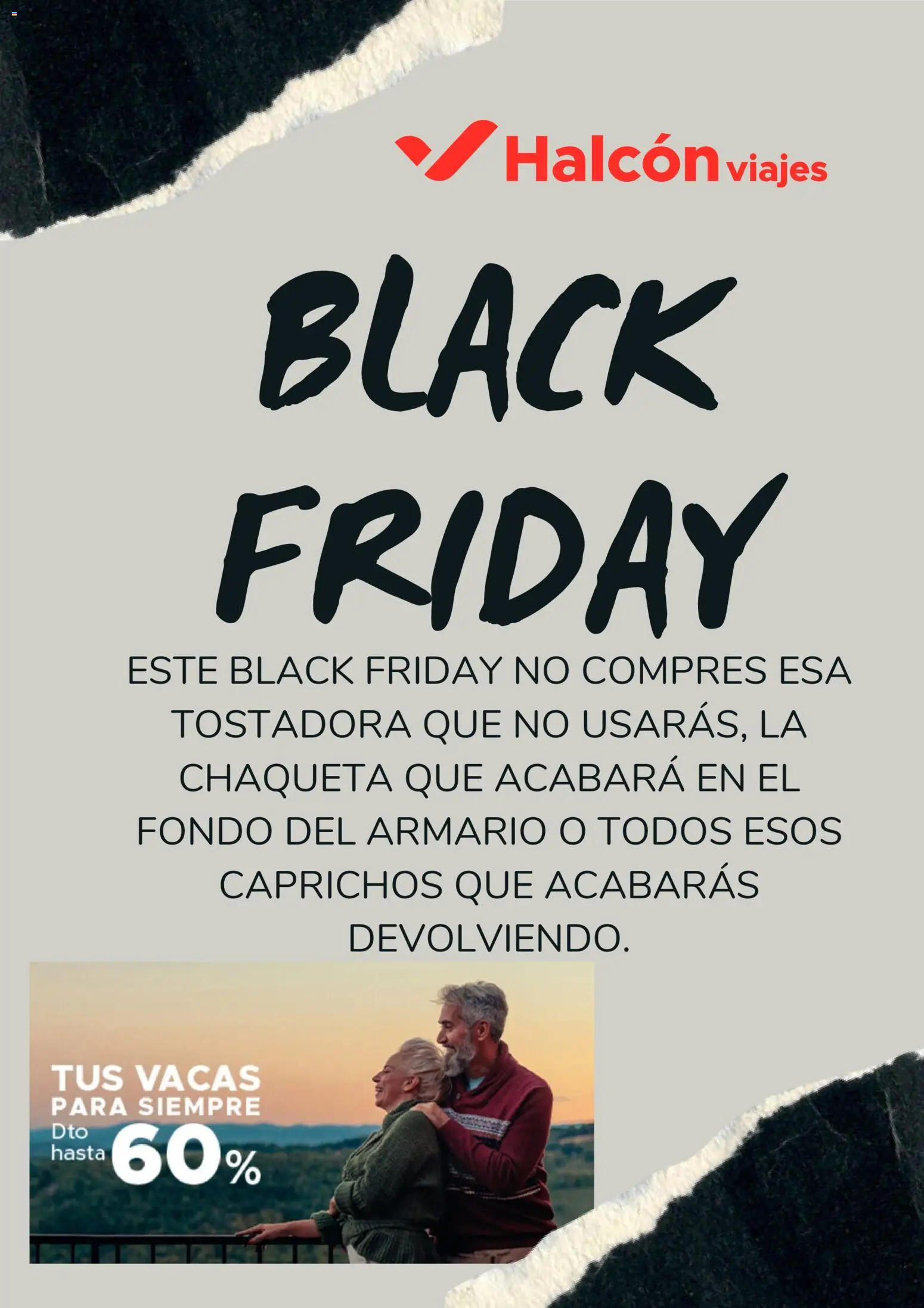Halcón Viajes Black Friday │ válido desde el 19.11.2025 | Página: 1 | Productos: Chaqueta, Tostadora, Armario