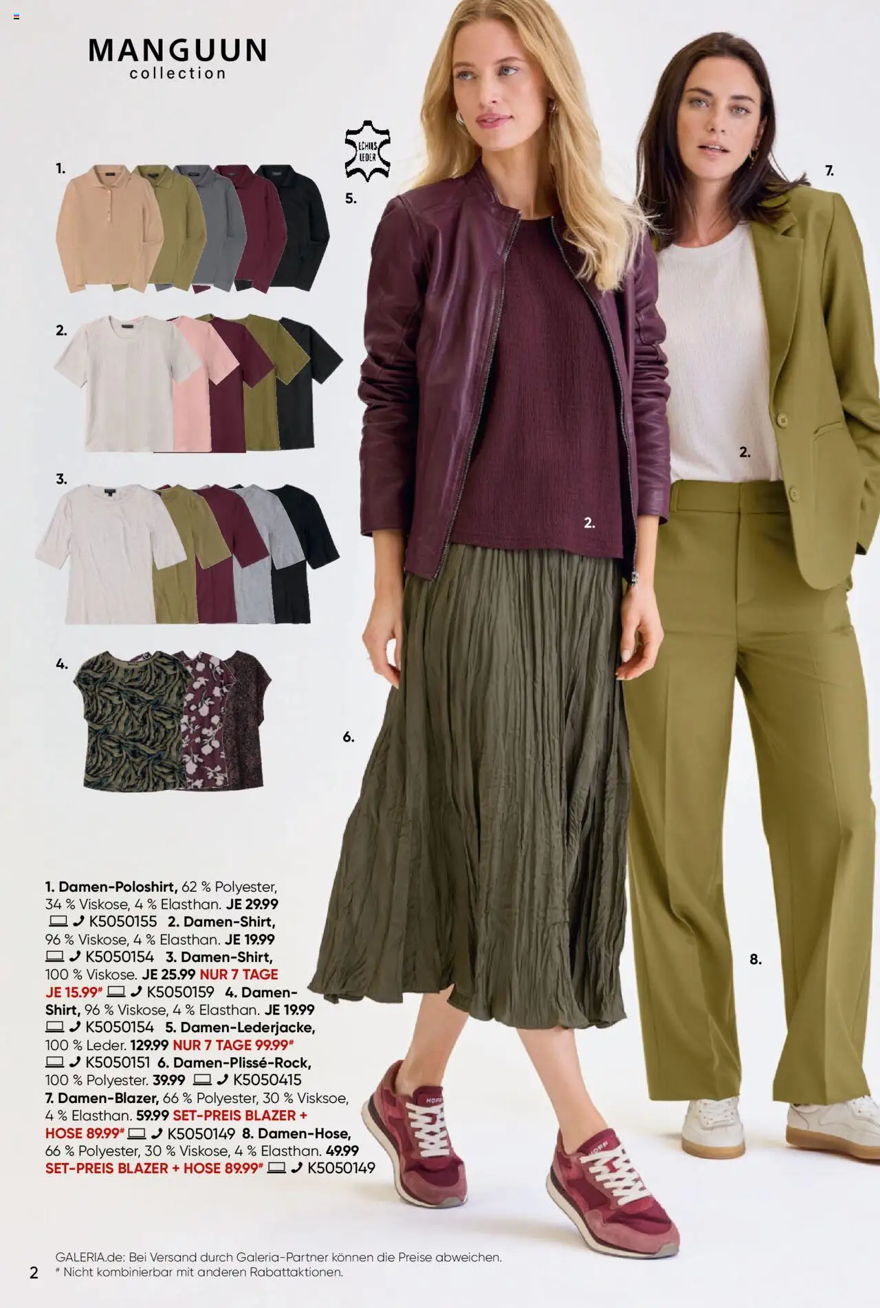 Galeria Karstadt Kaufhof Prospekt 	 – gültig ab 10.09.2025 | Seite: 2 | Produkte: Blazer, Hose