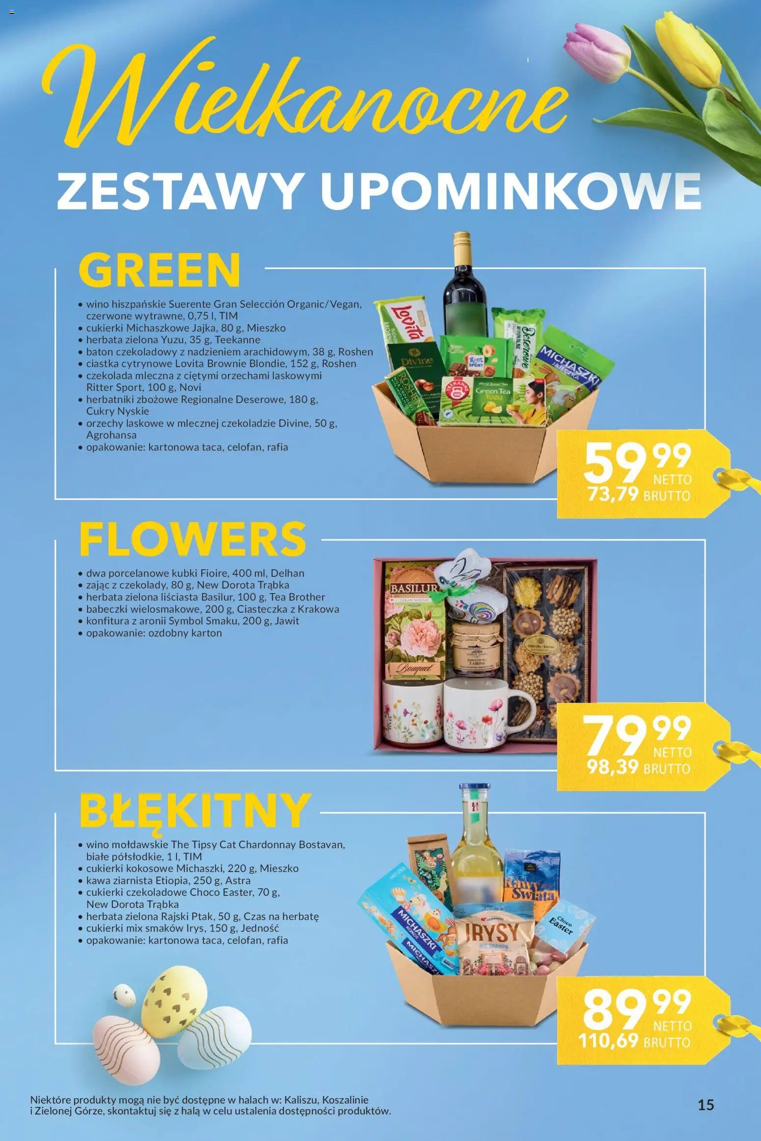 Makro gazetka - Delikatesy Wielkanoc od 17.03.2026 | Strona: 15 | Produkty: Kawa ziarnista, Brownie, Wino, Ciastka