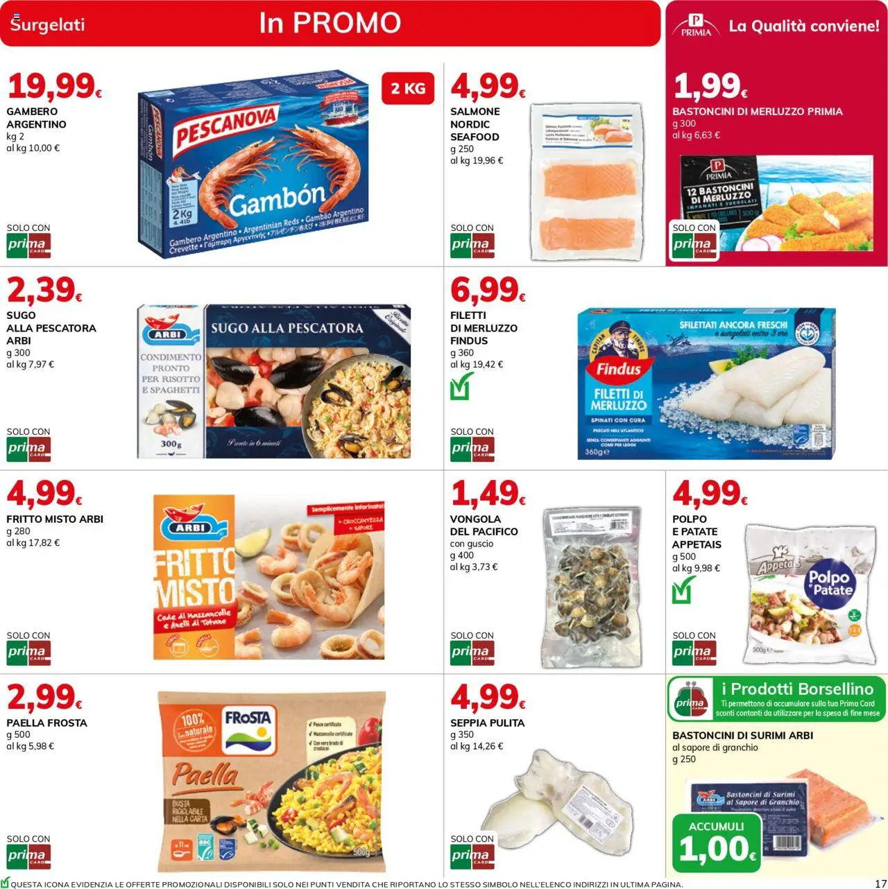 Volantino Basko del 12.08.2025 | Pagina: 17 | Prodotti: Salmone, Surimi, Polpo, Sugo