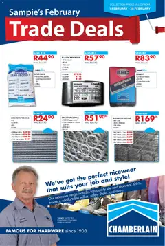 Chamberlain specials catalogue – valid from 01.02.2026