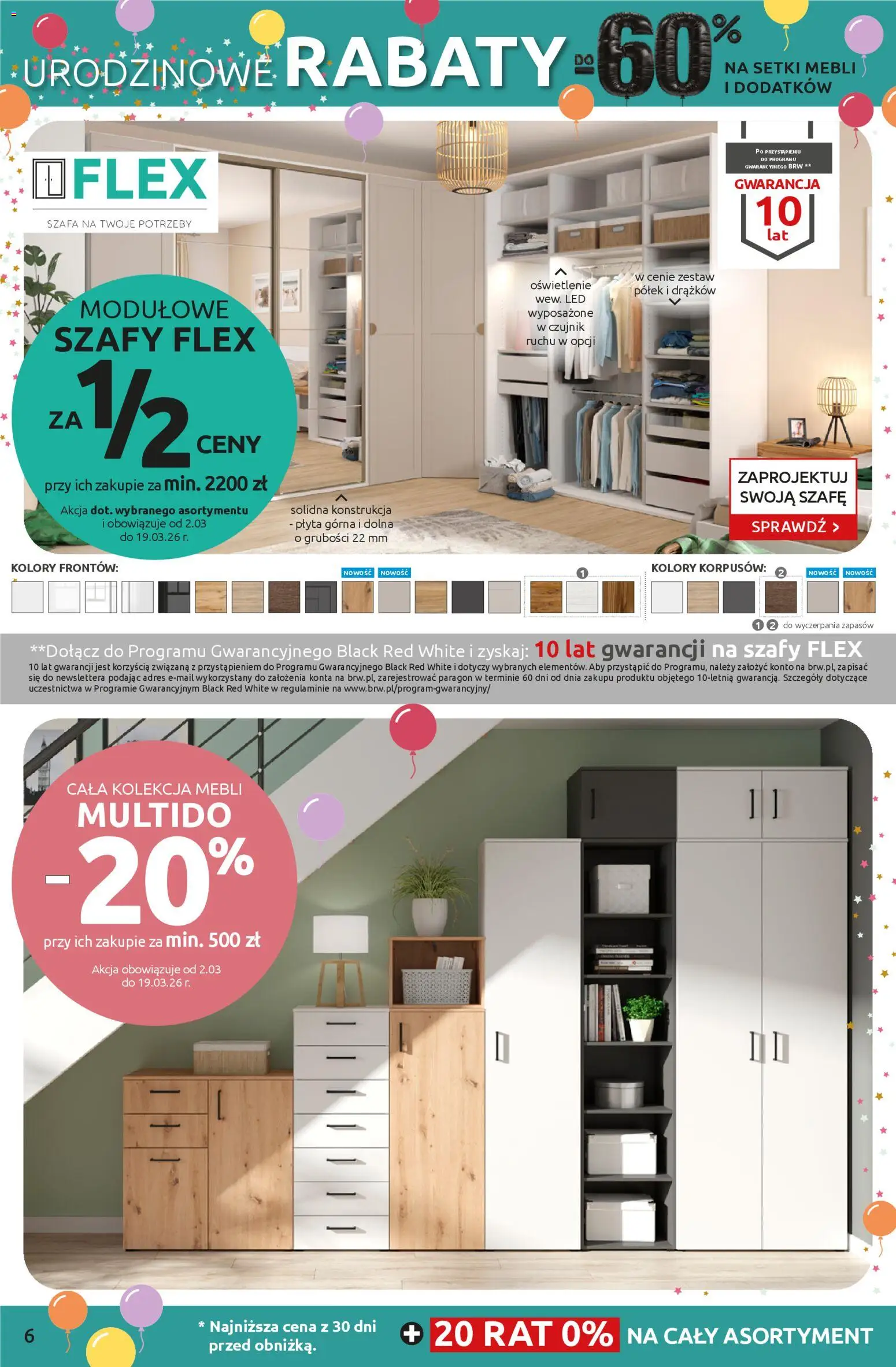 Black Red White promocje od 02.03.2026 | Strona: 6 | Produkty: Szafa