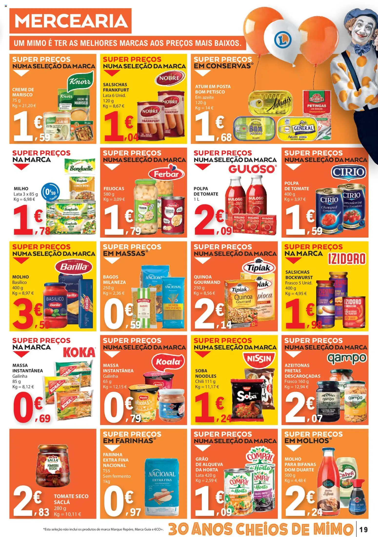 E.Leclerc folheto │ válido de 23.10.2025 | Página: 19 | Produtos: Atum, Knorr, Creme, Milho