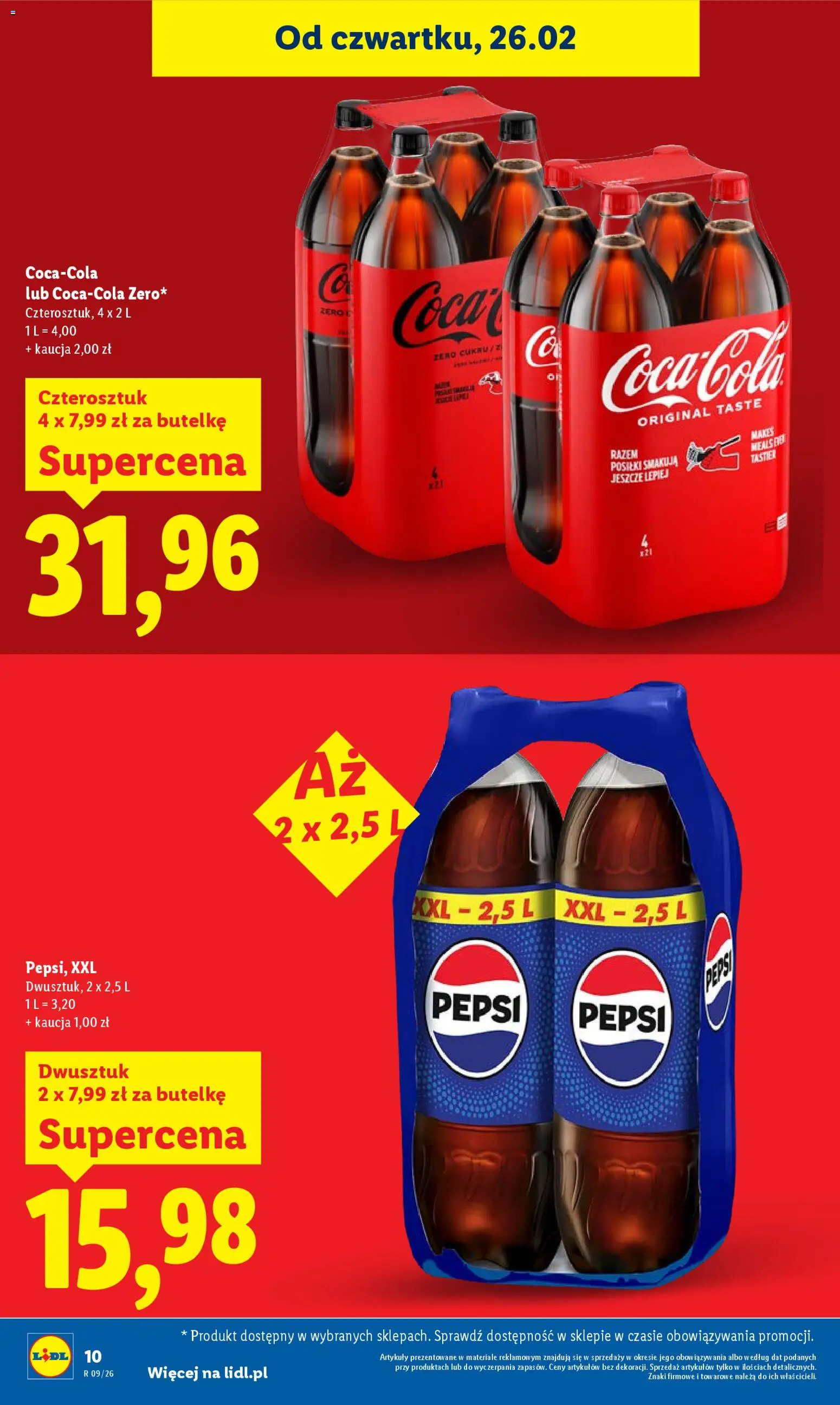 Lidl Gazetka od 26.02.2026 | Strona: 10 | Produkty: Pepsi