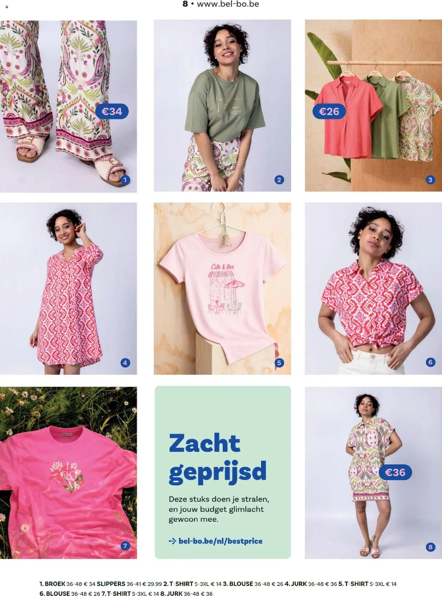 {H1} | Pagina: 8 | Producten: Slippers, Jurk, Blouse, Broek