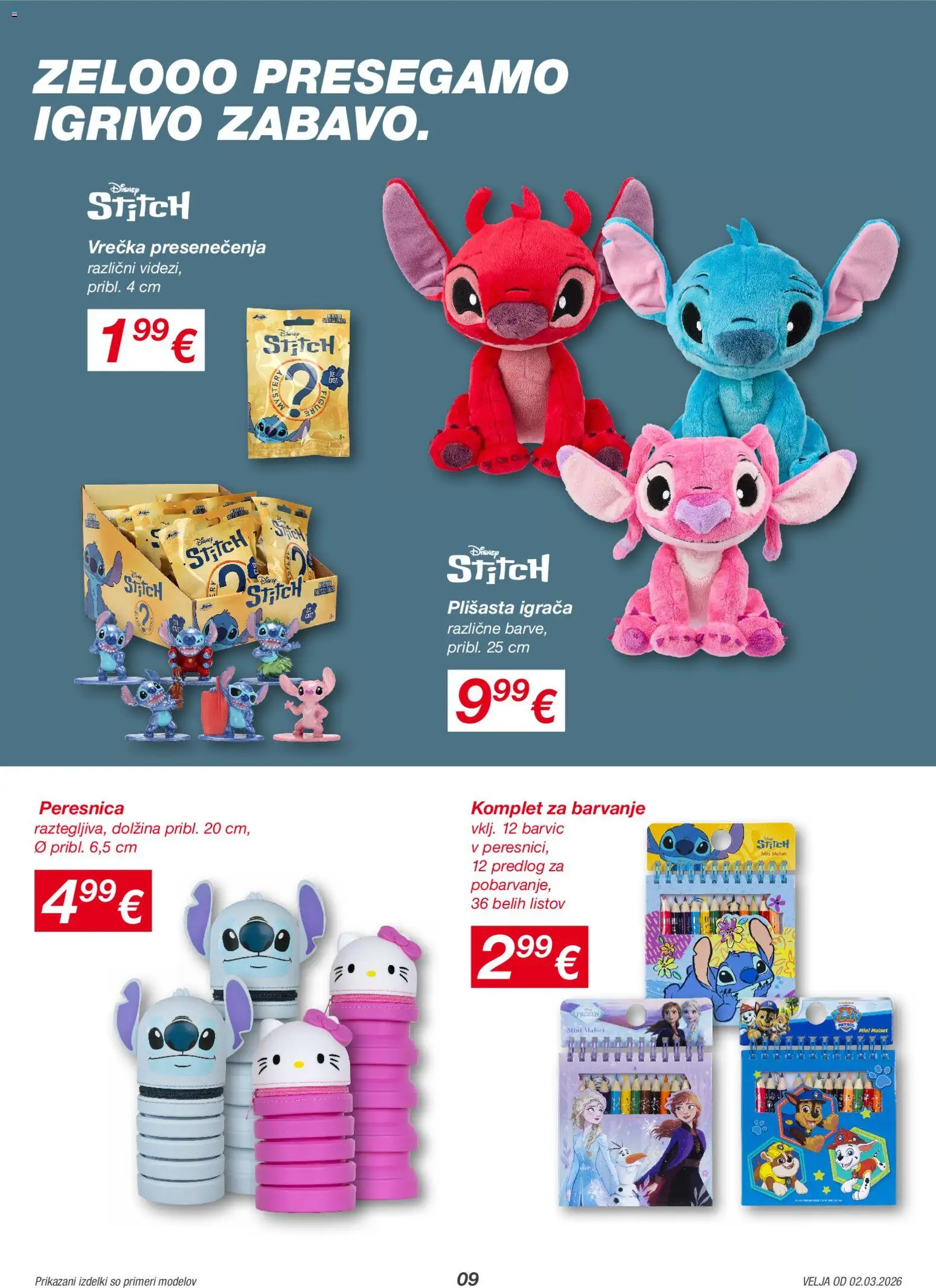 Novi Kik katalog ponudbe – veljaven od 02.03.2026 | Stran: 9 | Izdelki: Peresnica