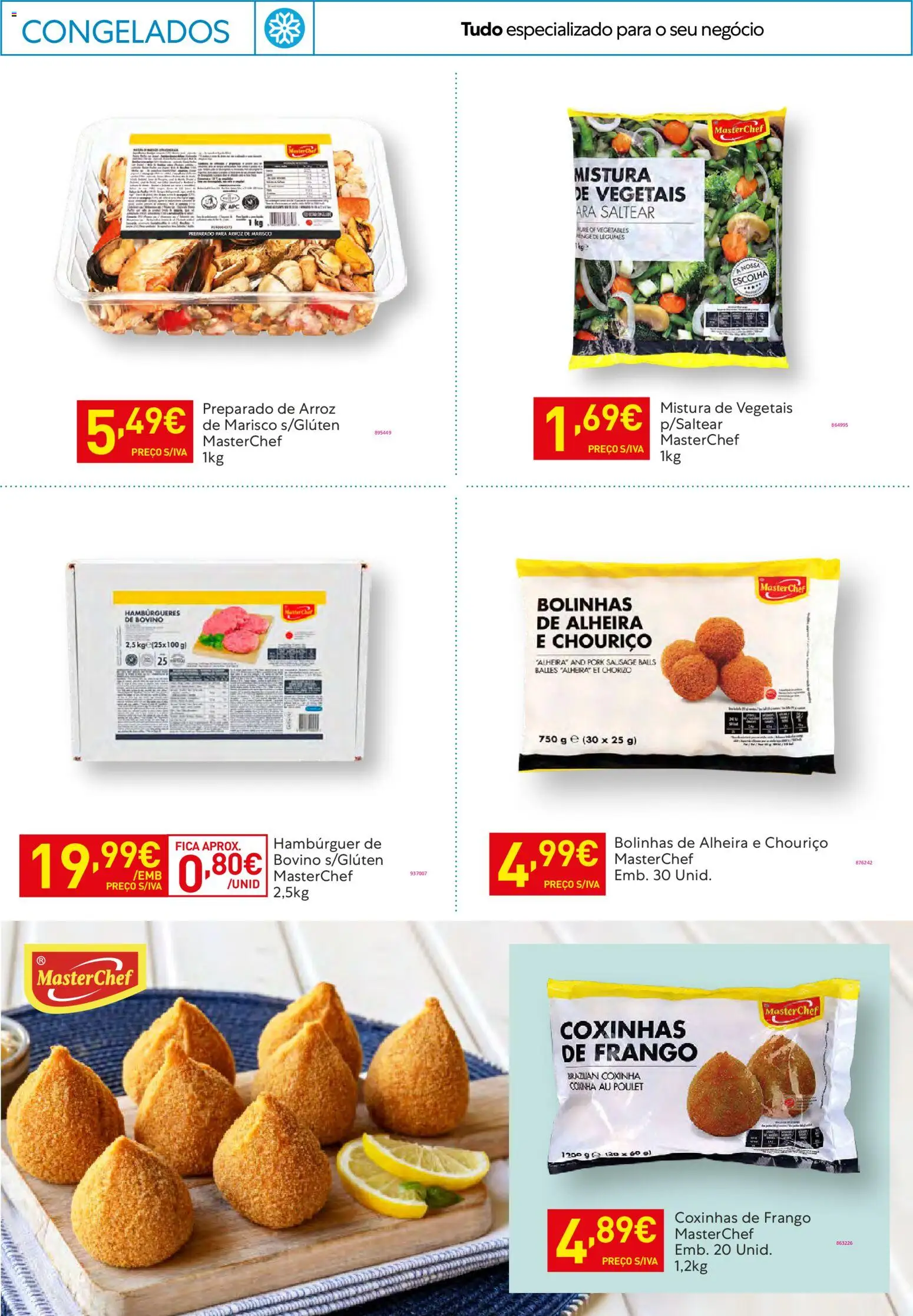 Recheio - Horeca Bons Negócios │ válido de 24.02.2026 | Página: 21 | Produtos: Frango, Chouriço, Arroz, Alheira