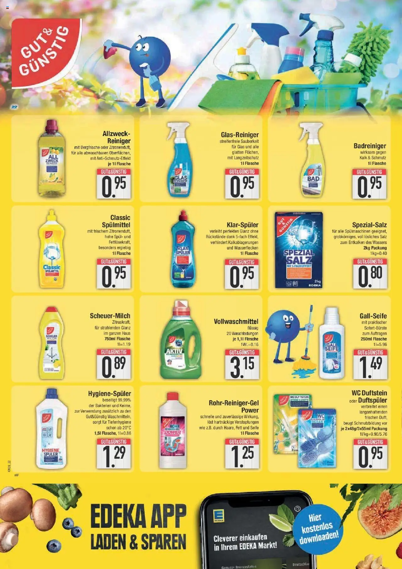 Edeka prospekt Ingolstadt	 - gültig ab dem 06.07.2025 | Seite: 22 | Produkte: Seife, Salz, Klarspüler