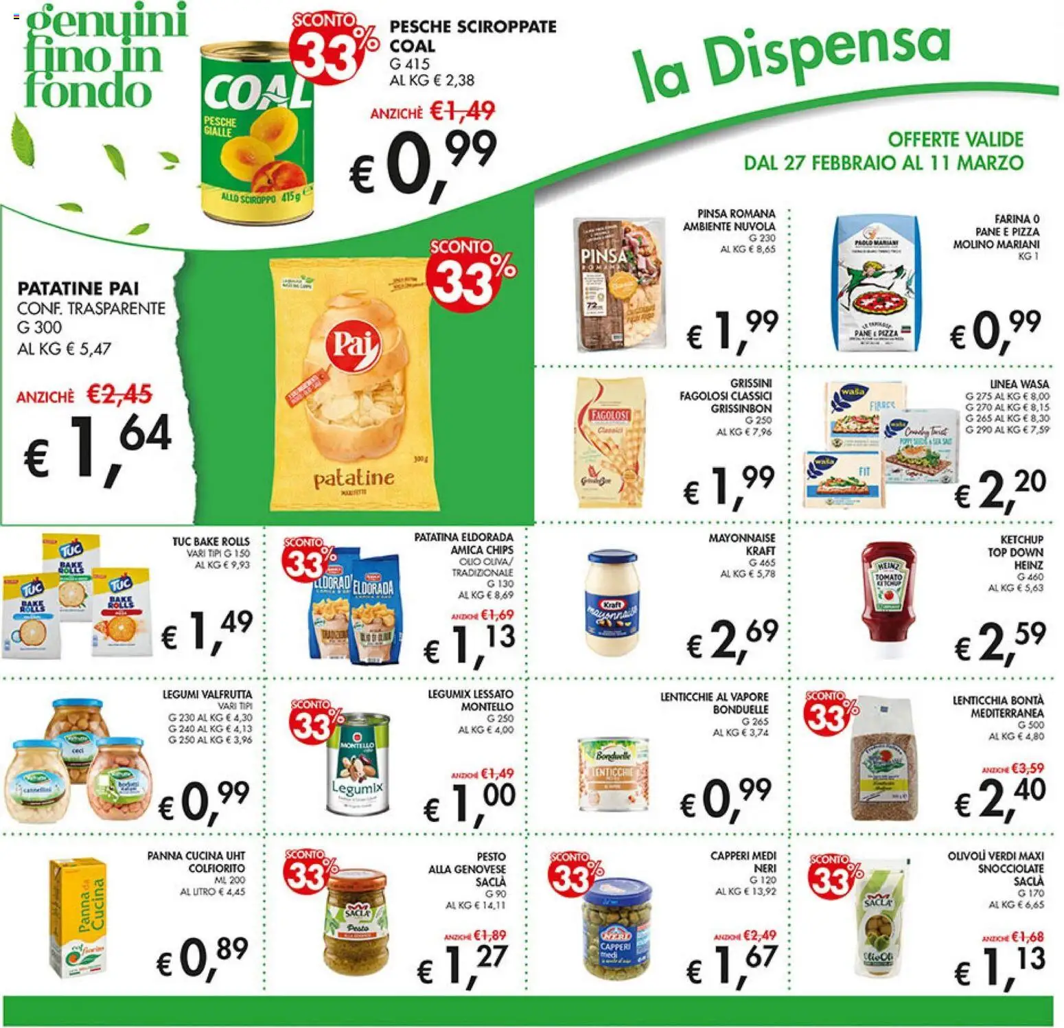 Volantino Coal del 27.02.2026 | Pagina: 16 | Prodotti: Panna, Top, Pesto, Grissini