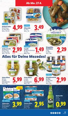 Lidl aktionen ab 23.04.2026 gültig | Seite: 25 | Produkte: Öl, Bier, Knoblauch