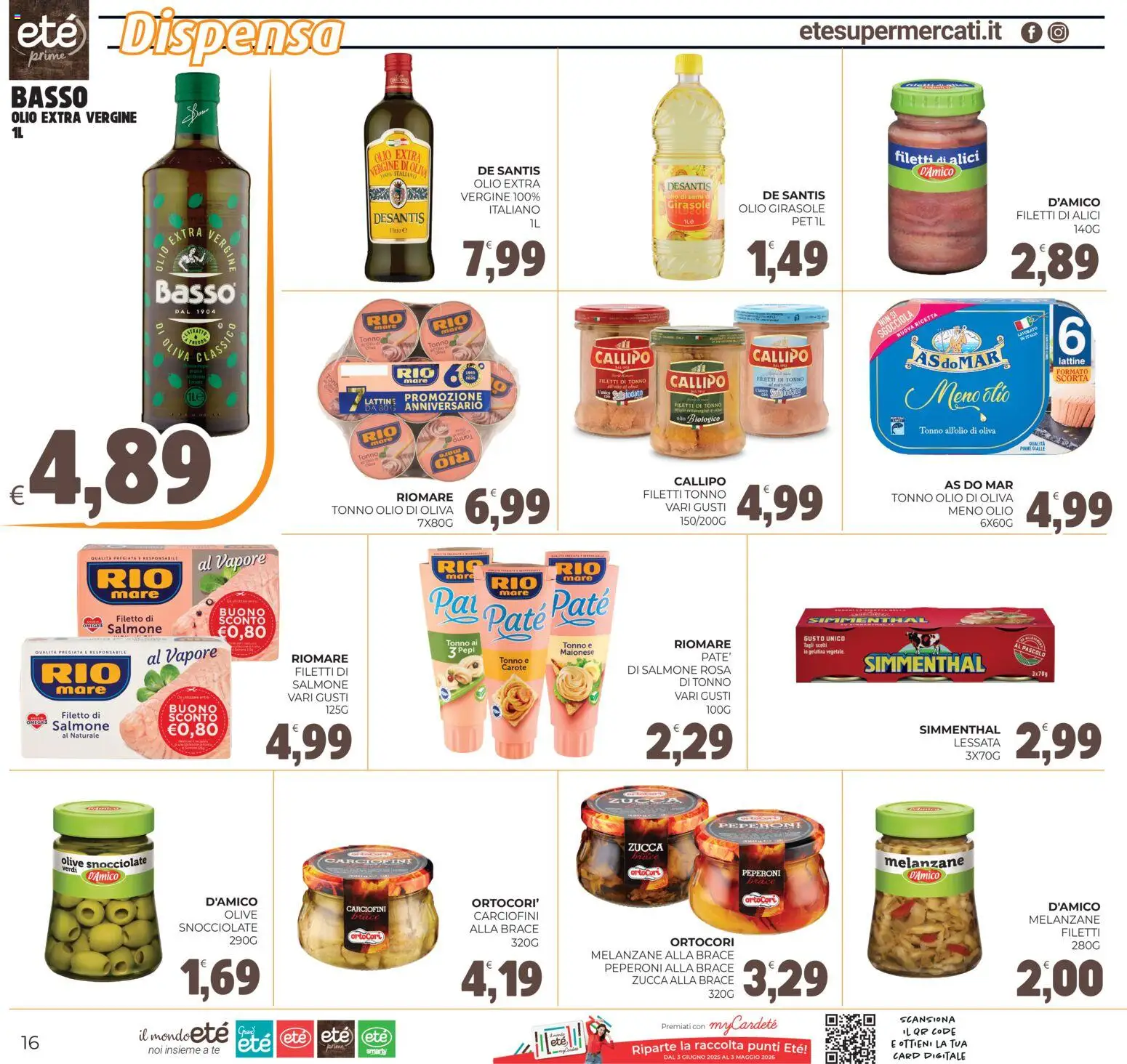 Volantino Eté del 12.12.2025 | Pagina: 16 | Prodotti: Salmone, Zucca, Tonno, Alici