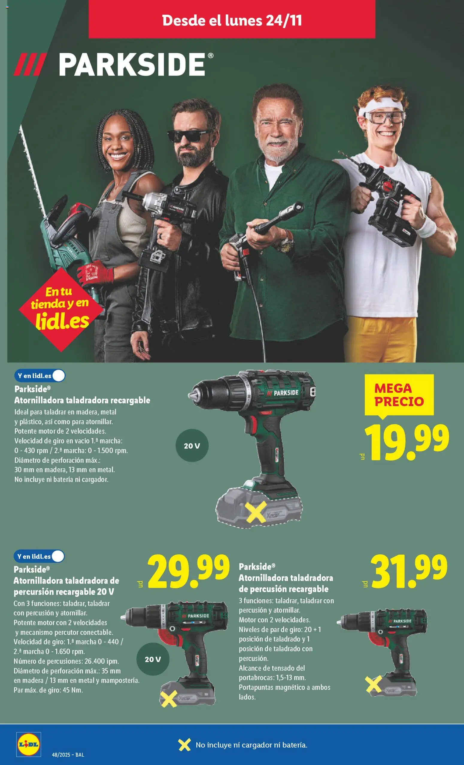 Lidl - Black Friday │ válido desde el 24.11.2025 | Página: 8 | Productos: Batería