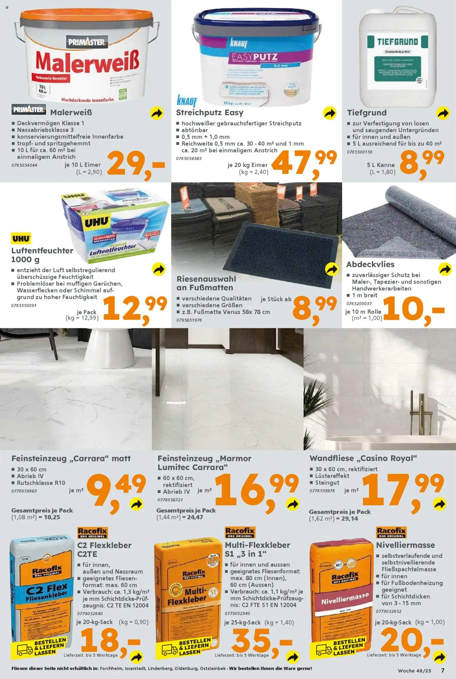 Globus Baumarkt Prospekt 	 – gültig ab 24.11.2025 | Seite: 7 | Produkte: Fußmatte