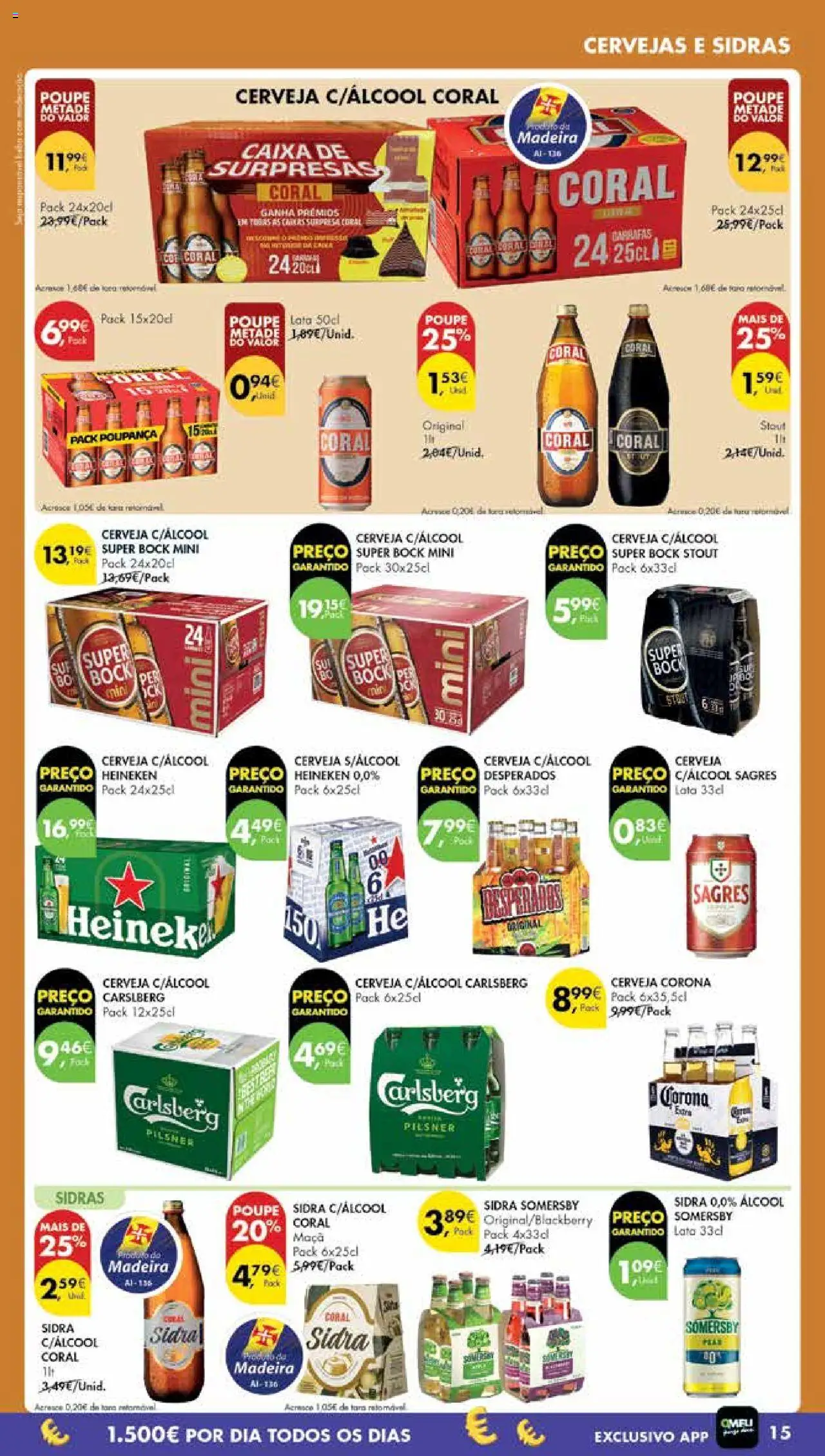 Pingo Doce Poupe Esta Semana Madeira │ válido de 07.10.2025 | Página: 15 | Produtos: Super bock, Maça, Cerveja, Somersby