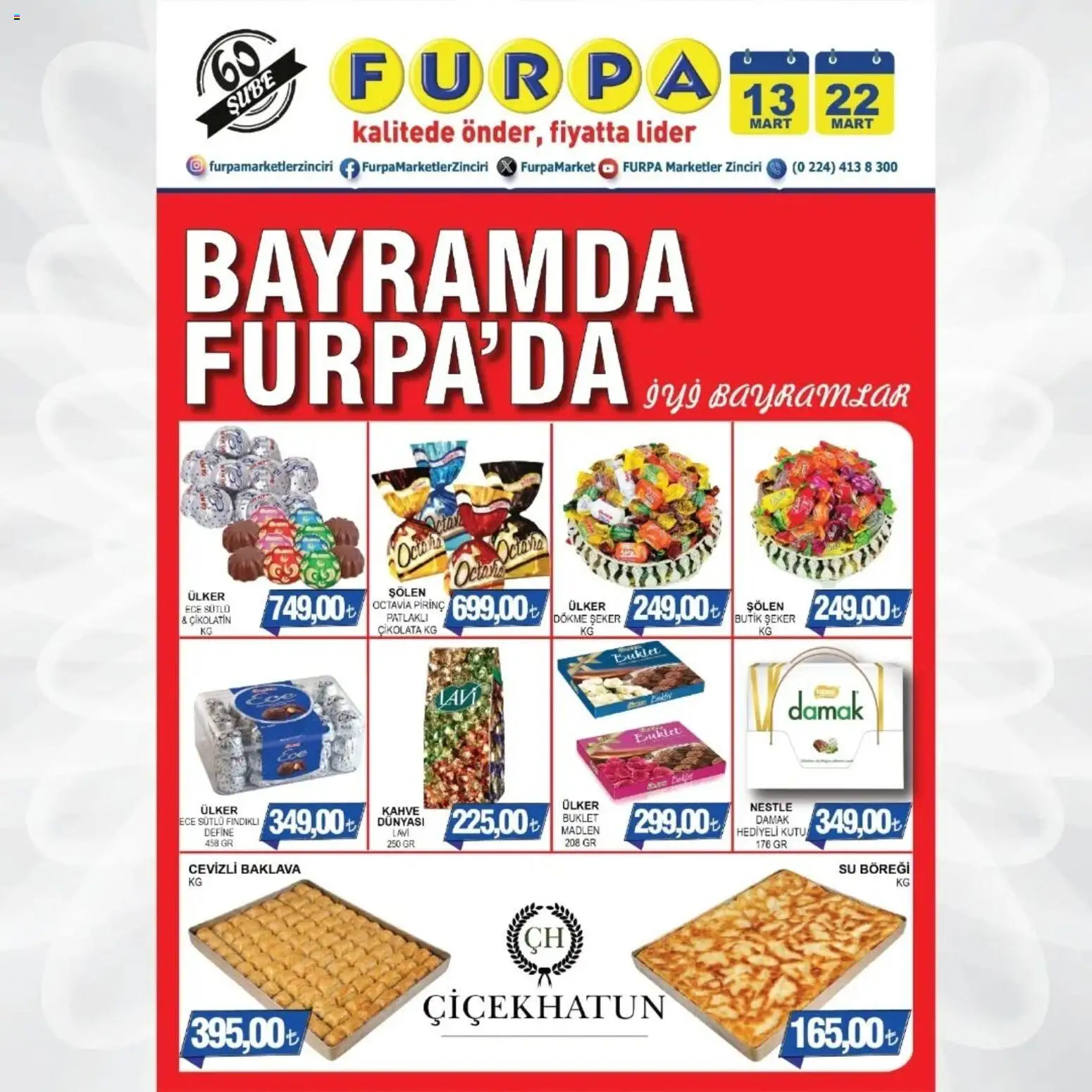 Furpa Katalog - 13.03.2026 tarihinden itibaren geçerlidir | Sayfa: 1 | Ürünler: Kahve, Çikolata, Pirinç, Su