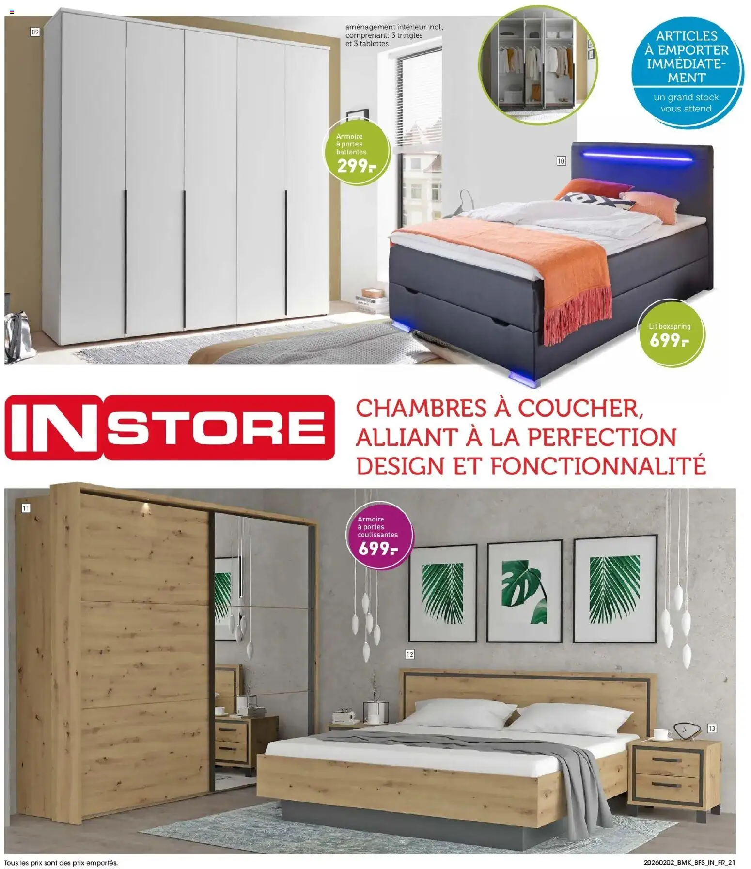 {H1} | Page: 21 | Produits: Store, Lit, Armoire, Portes