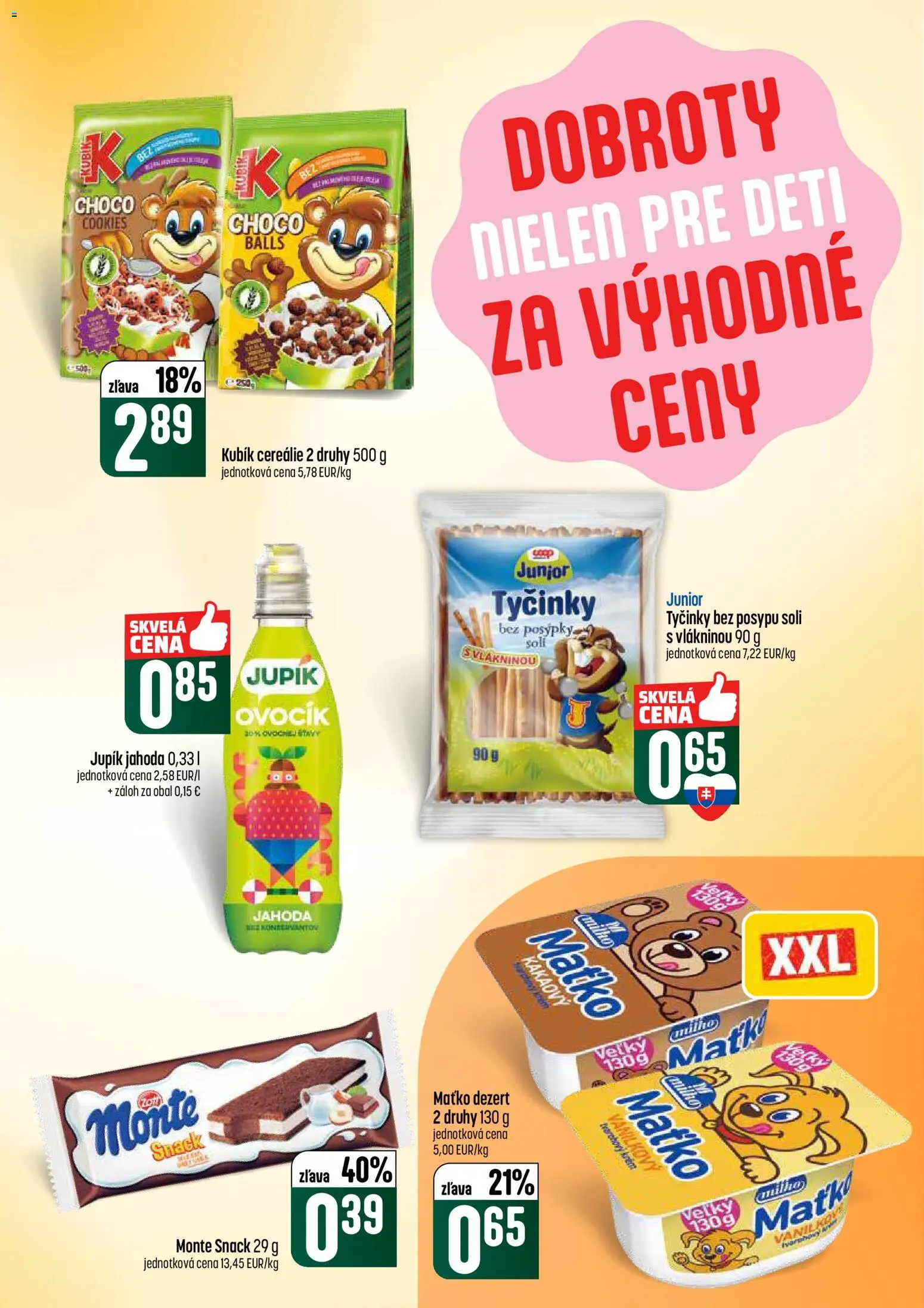 Nové COOP Jednota akcie – leták je platný od 05.03.2026 | Strana: 27 | Produkty: Cereálie, Krém