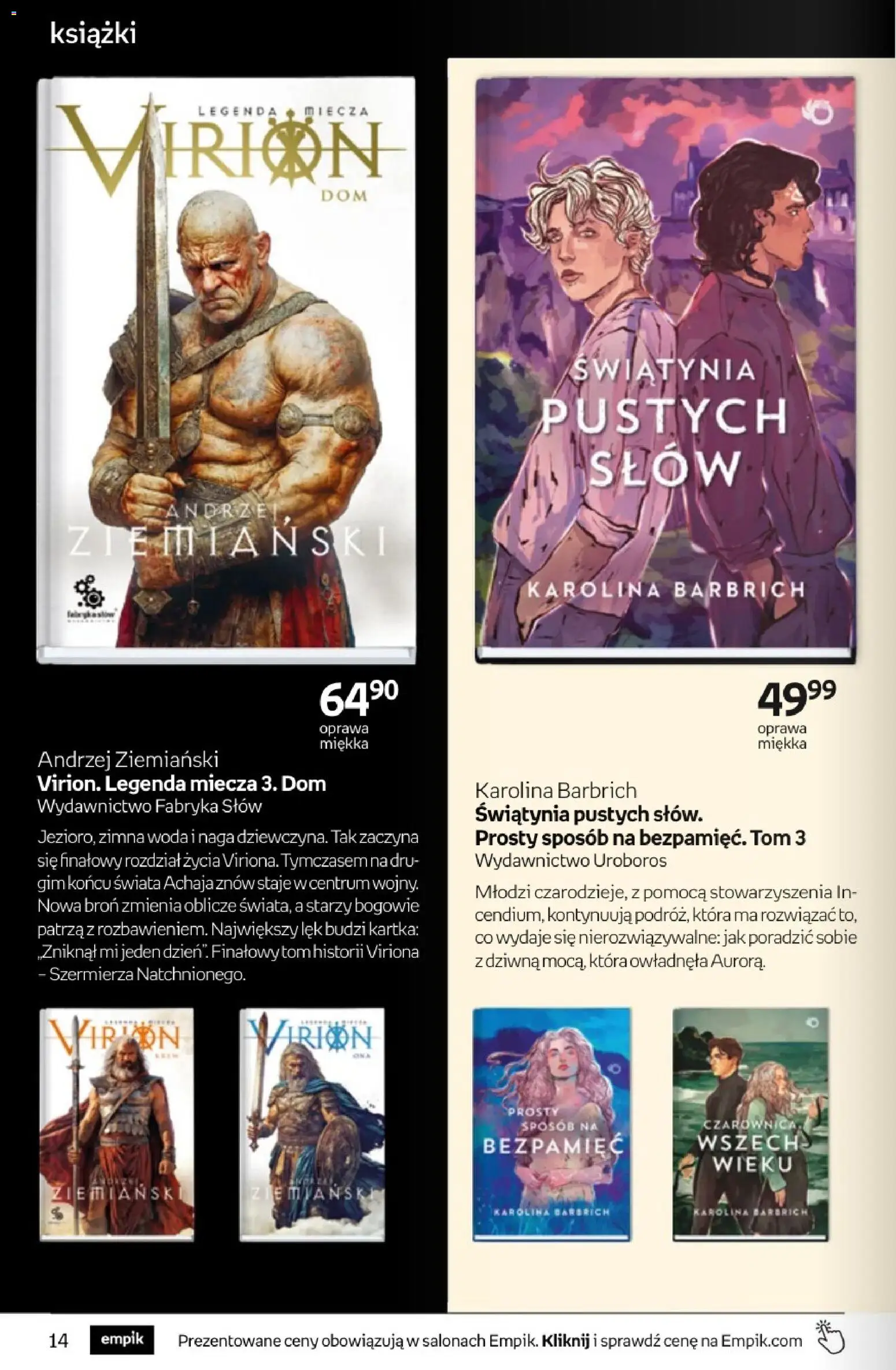 Empik promocje - Tom kultury Książki od 14.01.2026 | Strona: 14 | Produkty: Książki, Woda