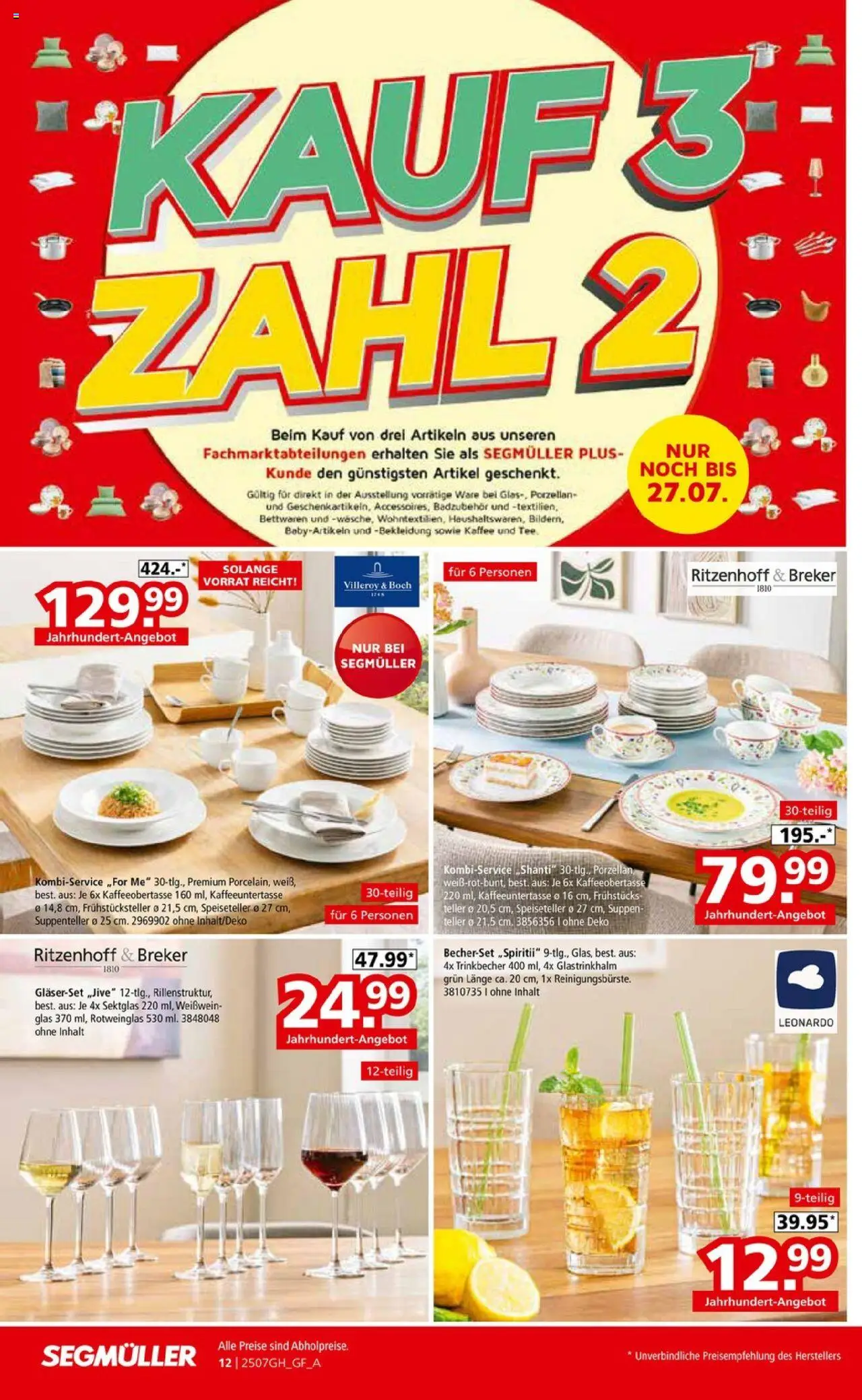 Segmüller Highlight - gültig ab dem 19.07.2025 | Seite: 20 | Produkte: Kaffee, Weißwein, Bekleidung