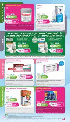 Kulcs Patika Akciós újság - amely érvényes a következő dátumtól: 01.02.2026 | Oldal: 12