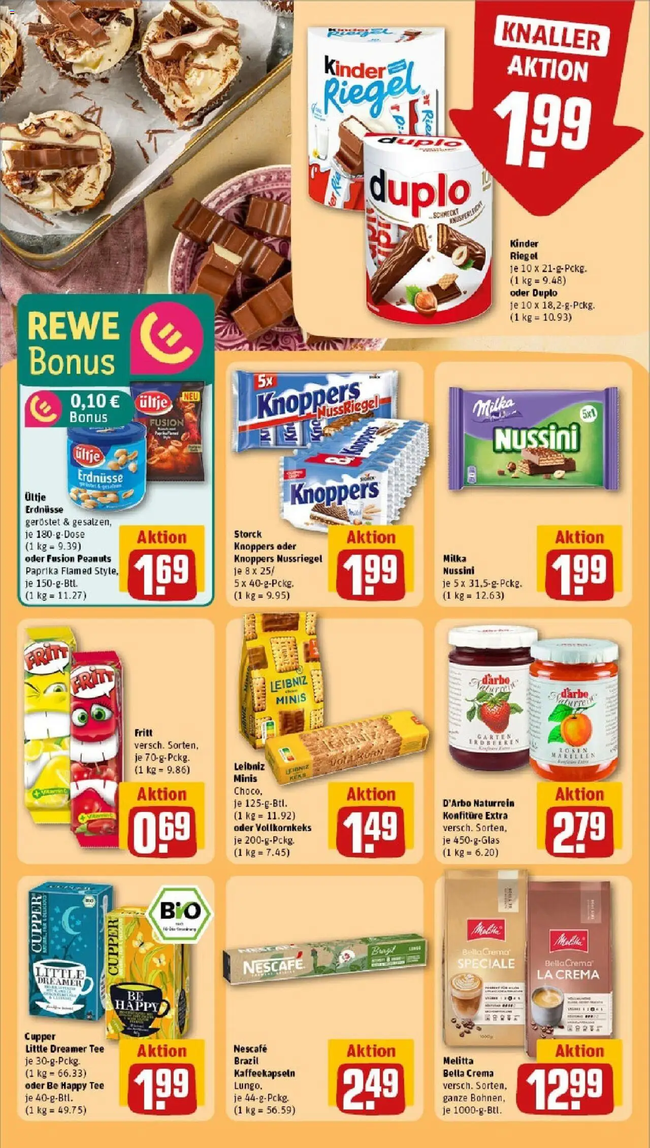 Rewe prospekt St. Ingbert / Rohrbach	 - gültig ab dem 08.06.2025 | Seite: 17 | Produkte: Melitta, Erdnüsse, Paprika, Knoppers