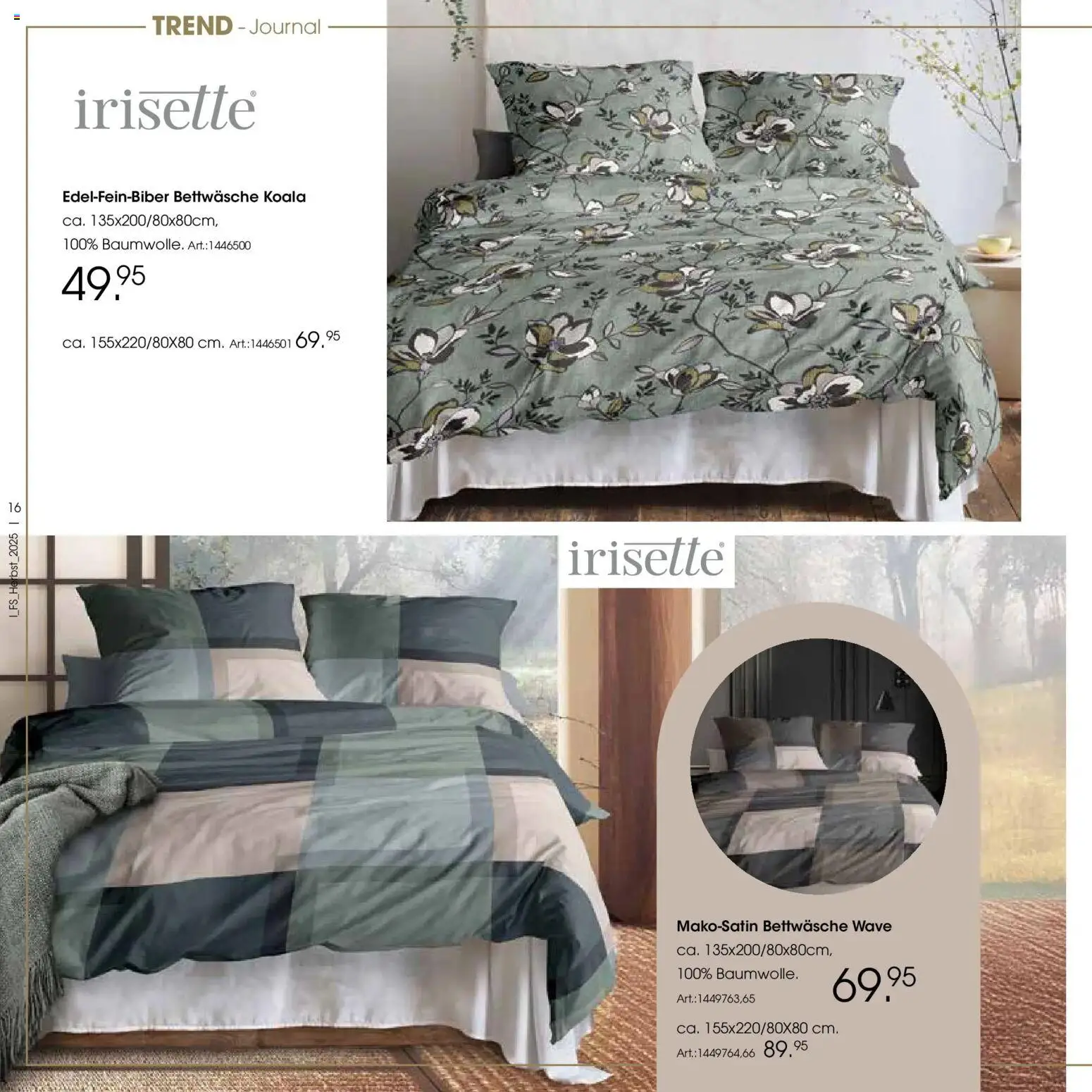 Zurbrüggen - Zurbrüggen: Raum für neue Lieblingsstücke – gültig ab 19.10.2025 | Seite: 16 | Produkte: Bettwäsche