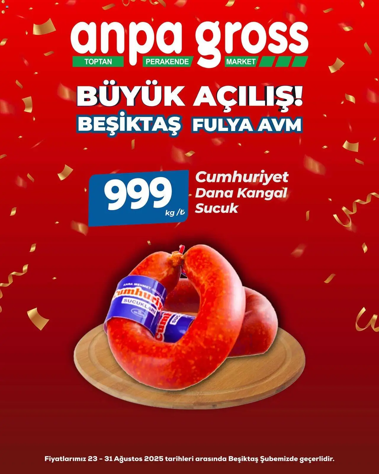 Anpa Gross Büyük Açılış - 23.08.2025 tarihinden itibaren geçerlidir | Sayfa: 38 | Ürünler: Sucuk
