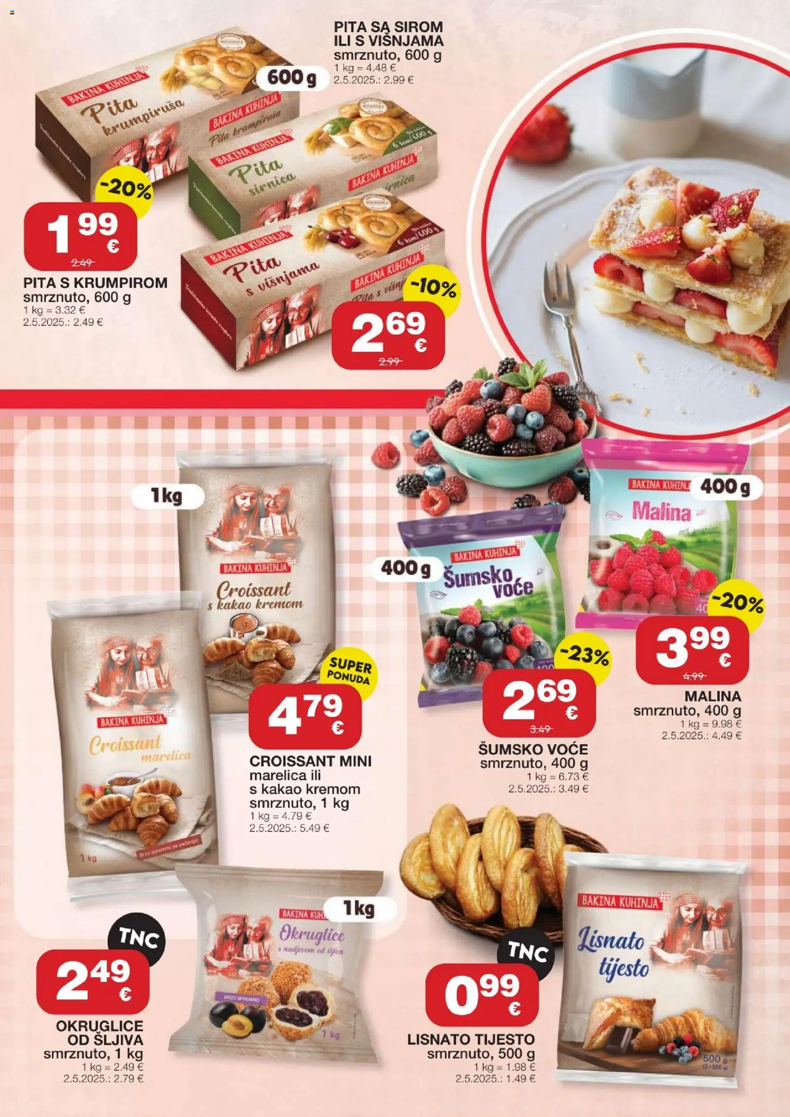Stanić Diskont katalog | vrijedi od 05.03.2026 | Stranica: 7 | Proizvodi: Okruglice, Šljiva, Lisnato tijesto, Kuhinja