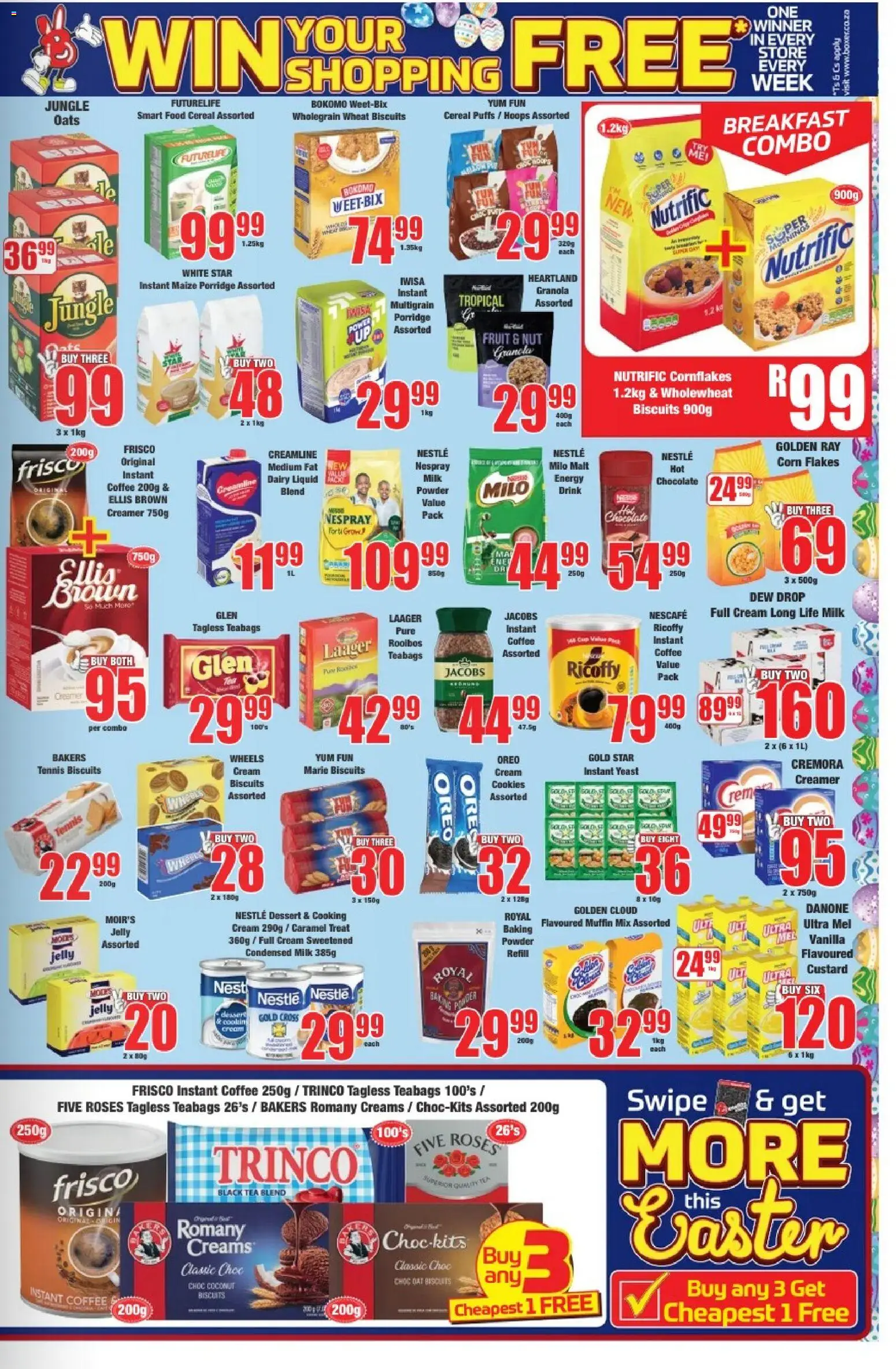 New Boxer catalogue – valid from 19.03.2026 | Page: 5 | Products: Condensed milk, Biscuits, Powder, Cream