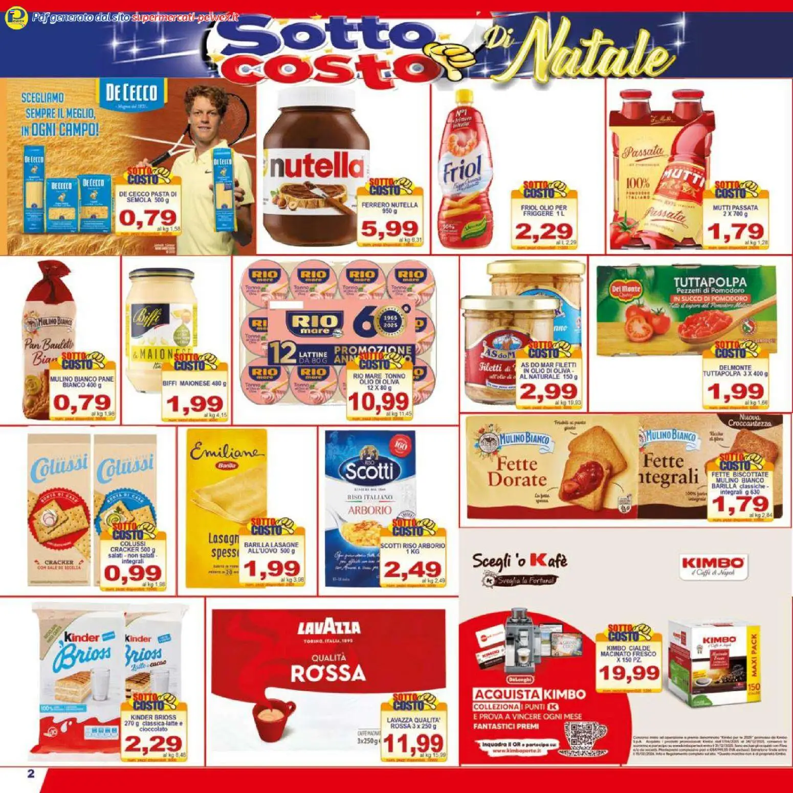 Volantino Pewex del 06.12.2025 | Pagina: 2 | Prodotti: Maionese, Pomodoro, Cacao, Macinato