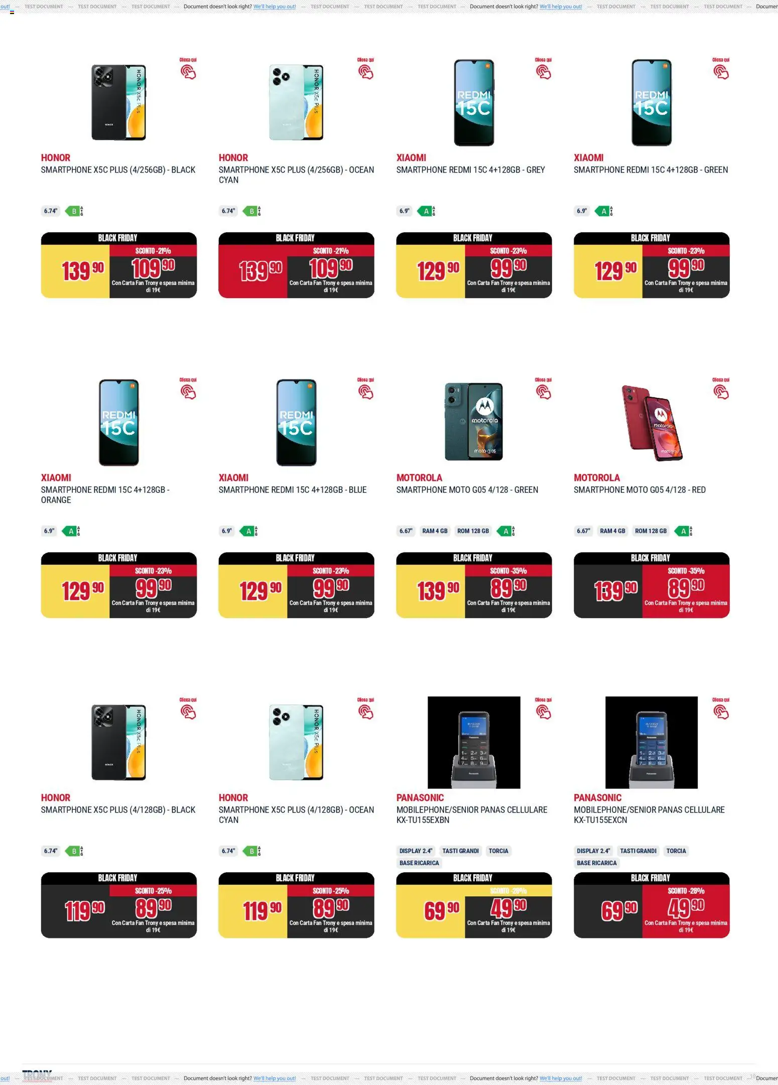 Volantino Trony del 25.11.2025 | Pagina: 10 | Prodotti: Xiaomi, Cellulare, Smartphone, Fan