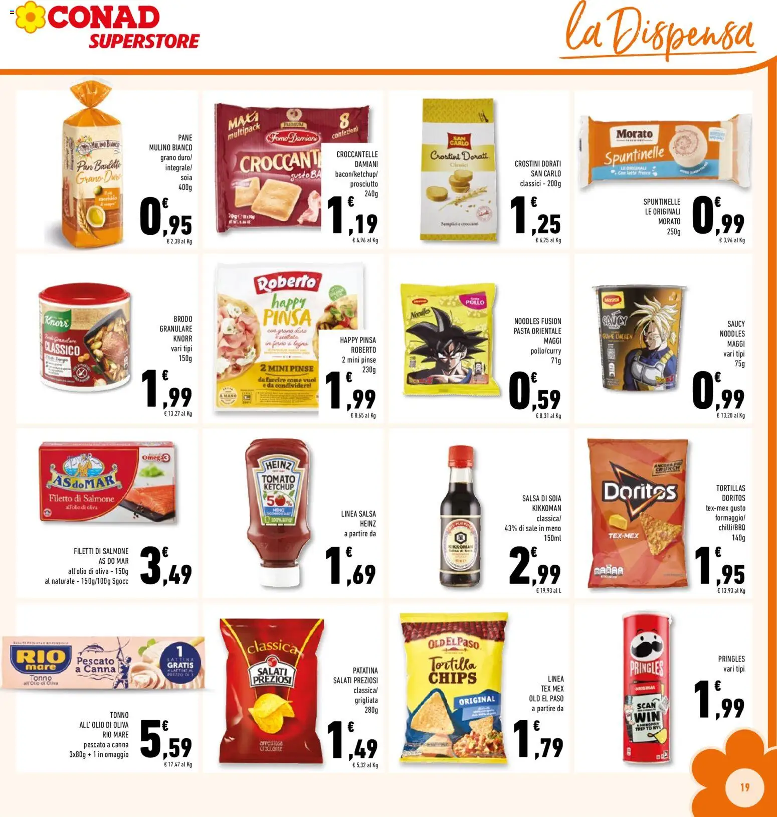 Volantino Conad del 25.02.2026 | Pagina: 19 | Prodotti: Sale, Olio, Pasta, Crostini