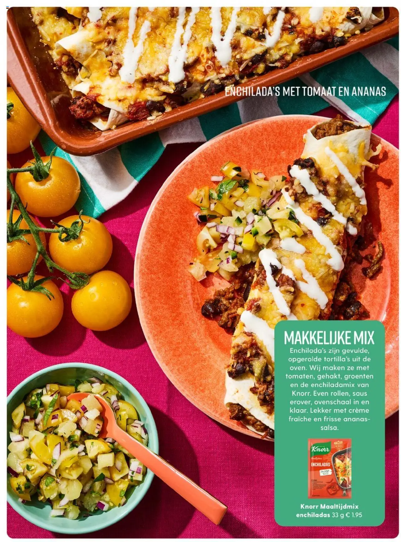 {H1} | Pagina: 80 | Producten: Tortilla's, Saus, Groenten, Crème