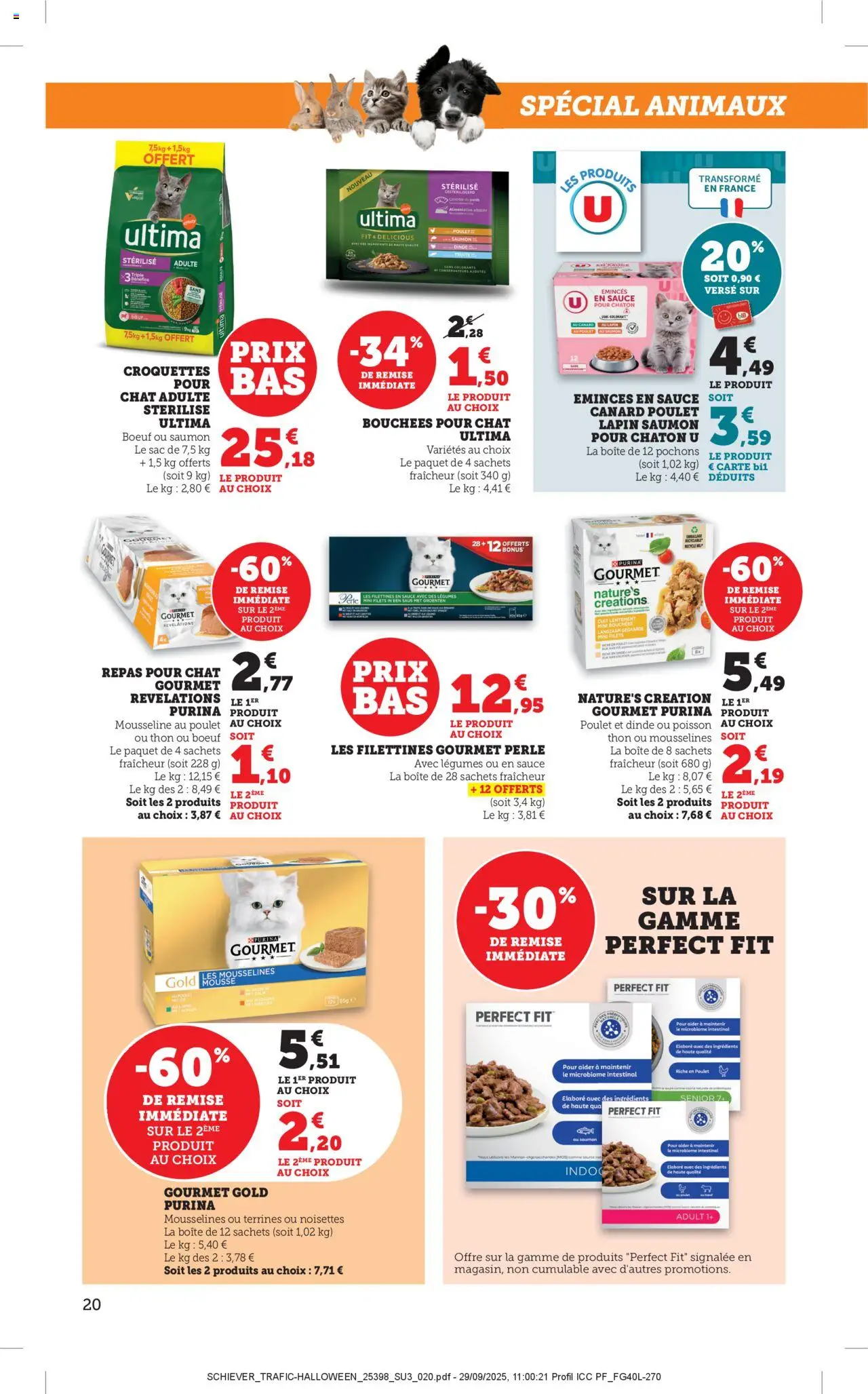 {H1} | Page: 20 | Produits: Sac, Lapin, Mousse, Thon