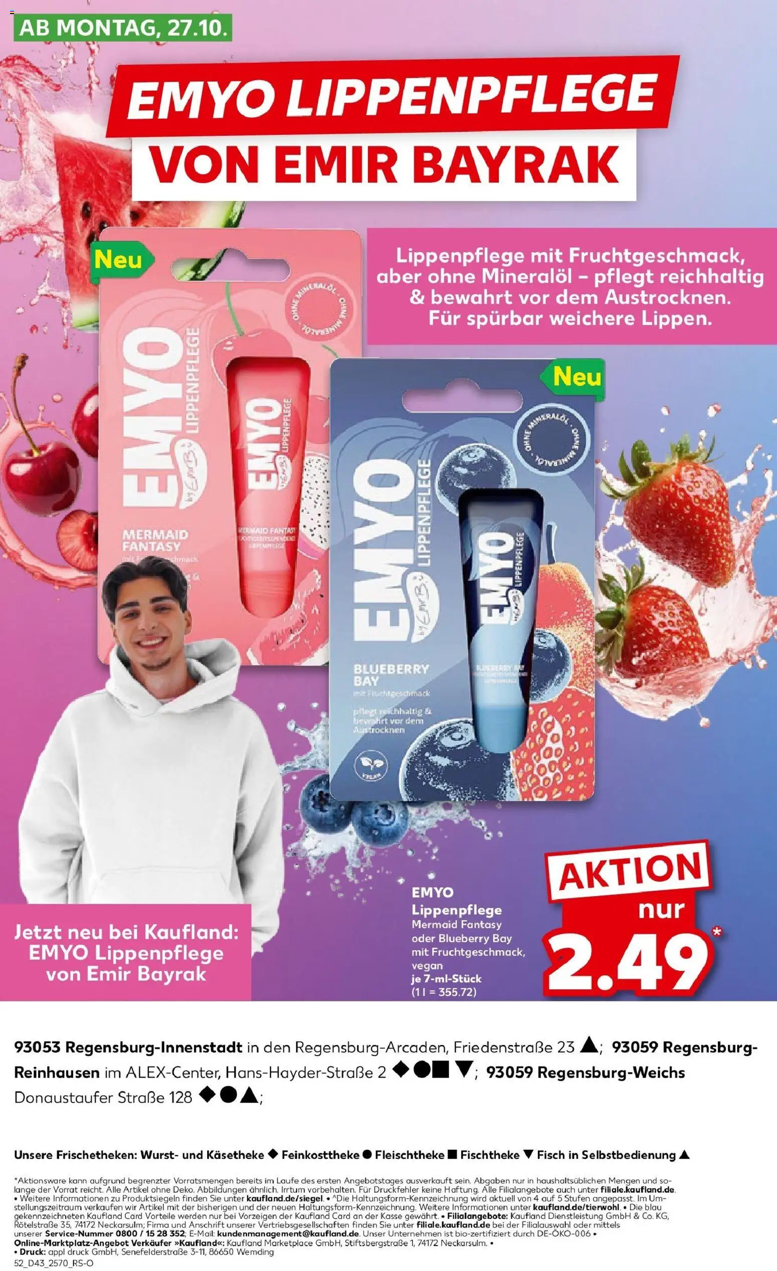 Kaufland prospekt Regensburg	 – gültig ab 27.10.2025 | Seite: 52 | Produkte: Wurst, Lip Balm