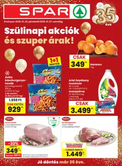 Spar Akciós újság - amely érvényes a következő dátumtól: 02.01.2026