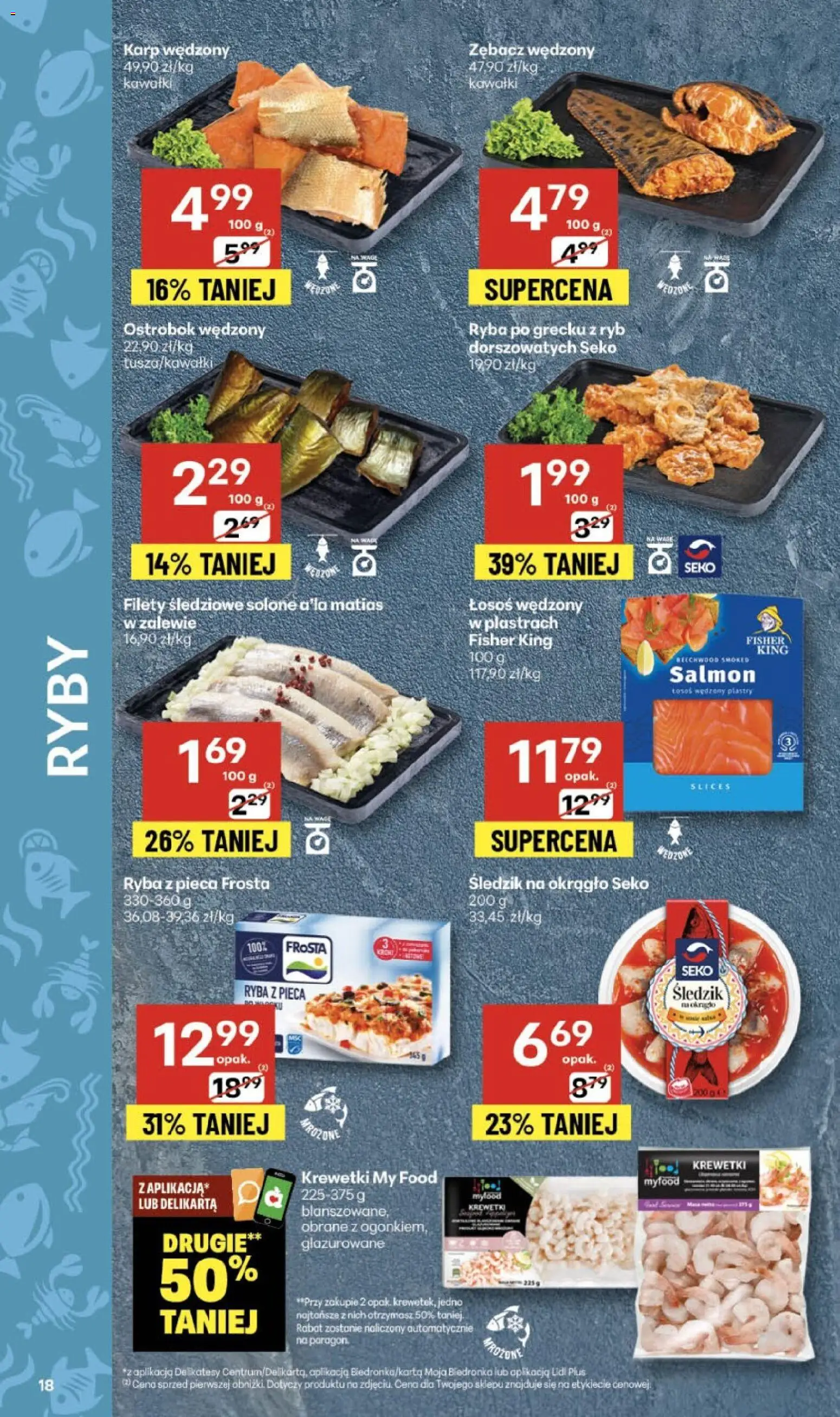 Delikatesy Centrum Gazetka - Sklepy Własne od 06.11.2025 | Strona: 18 | Produkty: Karp, Delikatesy, Ryba po grecku, Ryba