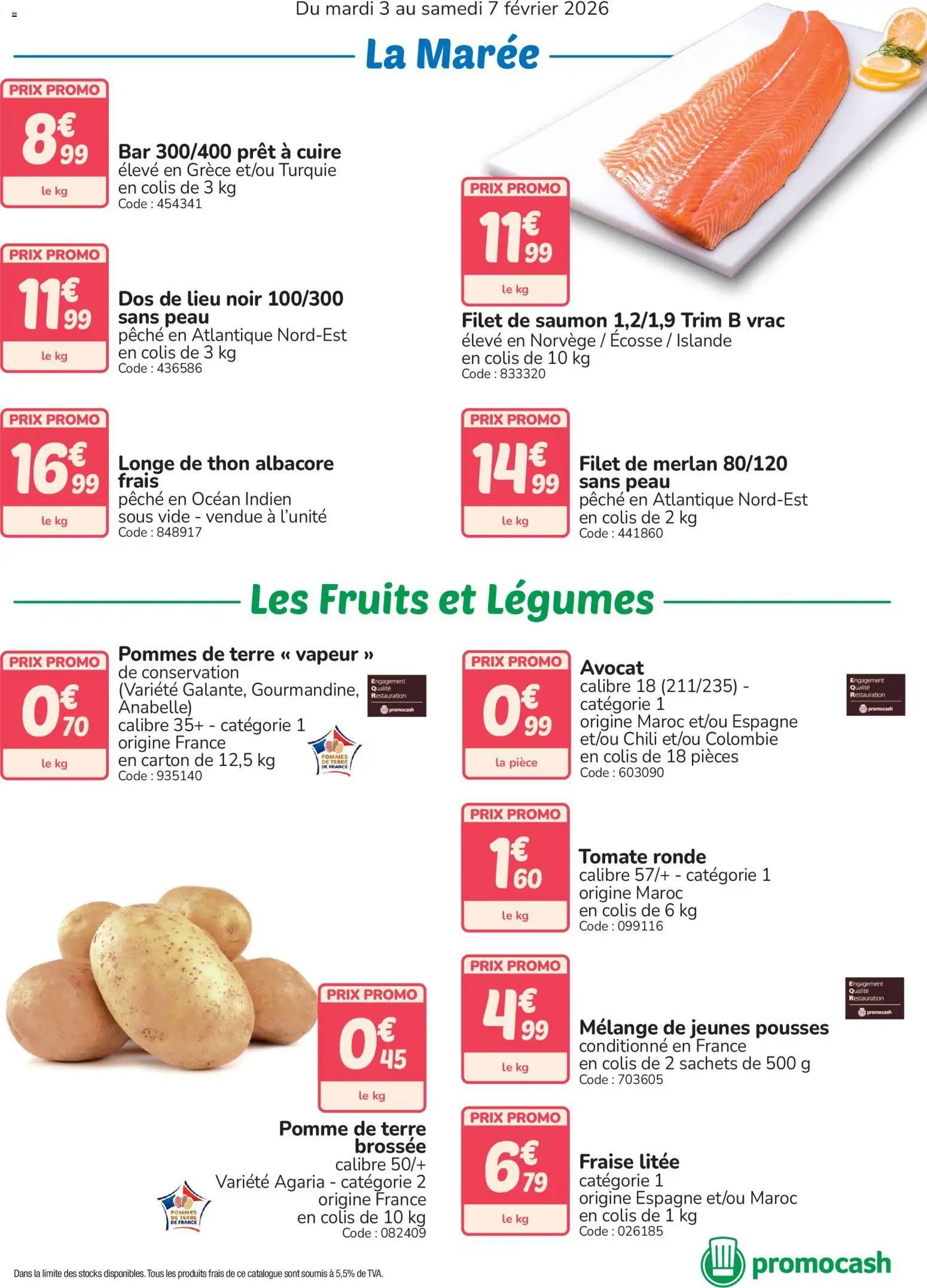 {H1} | Page: 2 | Produits: Fraise, Pêche, Pommes, Pommes de terre