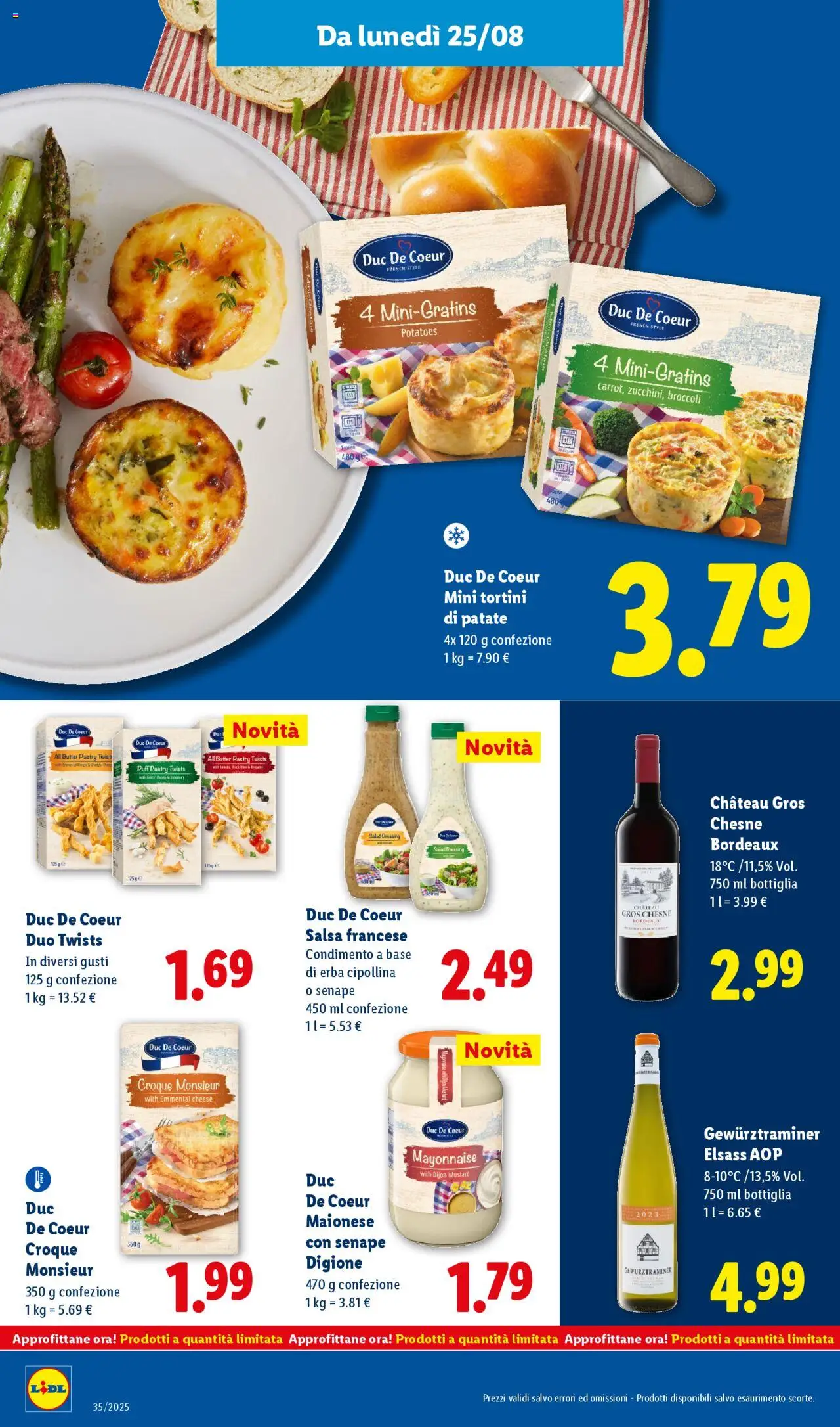 Volantino Lidl del 25.08.2025 | Pagina: 20 | Prodotti: Patate, Maionese, Salsa, Senape
