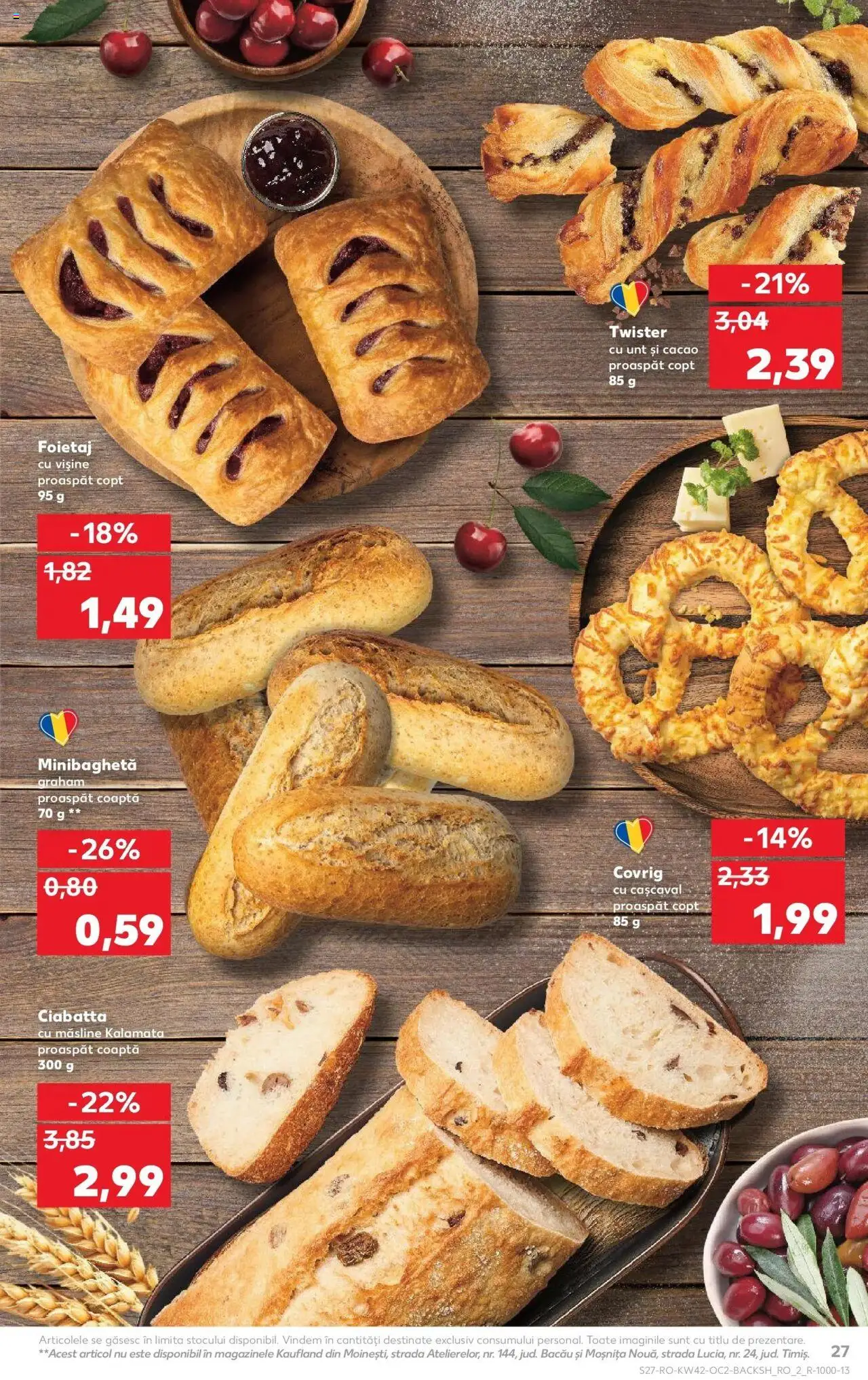 Noul catalog Kaufland – valabil de la 15.10.2025 | Pagină: 27 | Produse: Foietaj, Cașcaval, Măsline, Cacao