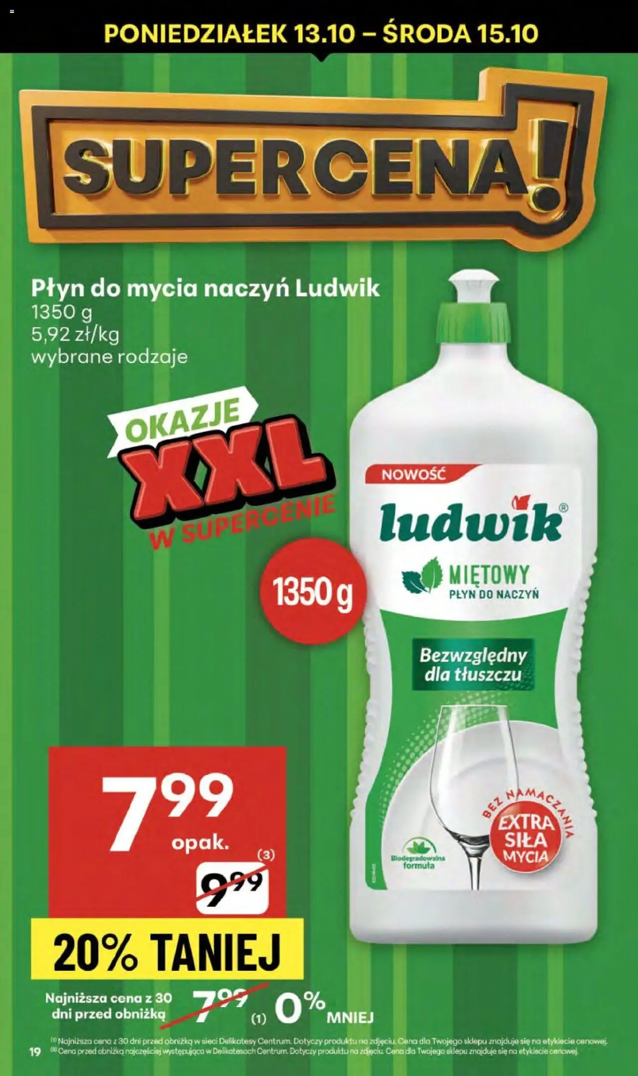 Delikatesy Centrum Gazetka od 09.10.2025 | Strona: 19 | Produkty: Delikatesy, Płyn do mycia naczyń