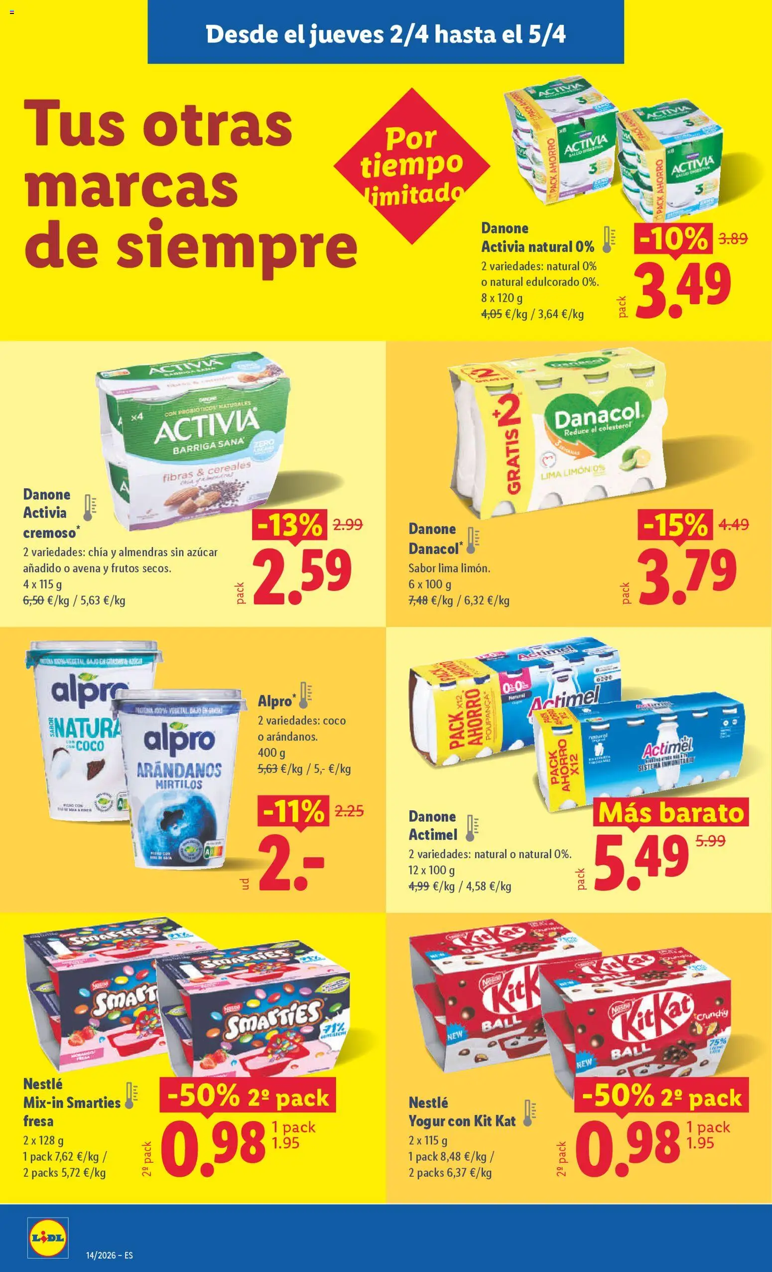 Lidl folleto │ válido desde el 30.03.2026 | Página: 38 | Productos: Lima, Yogur, Τυρόπιτα, Cereales