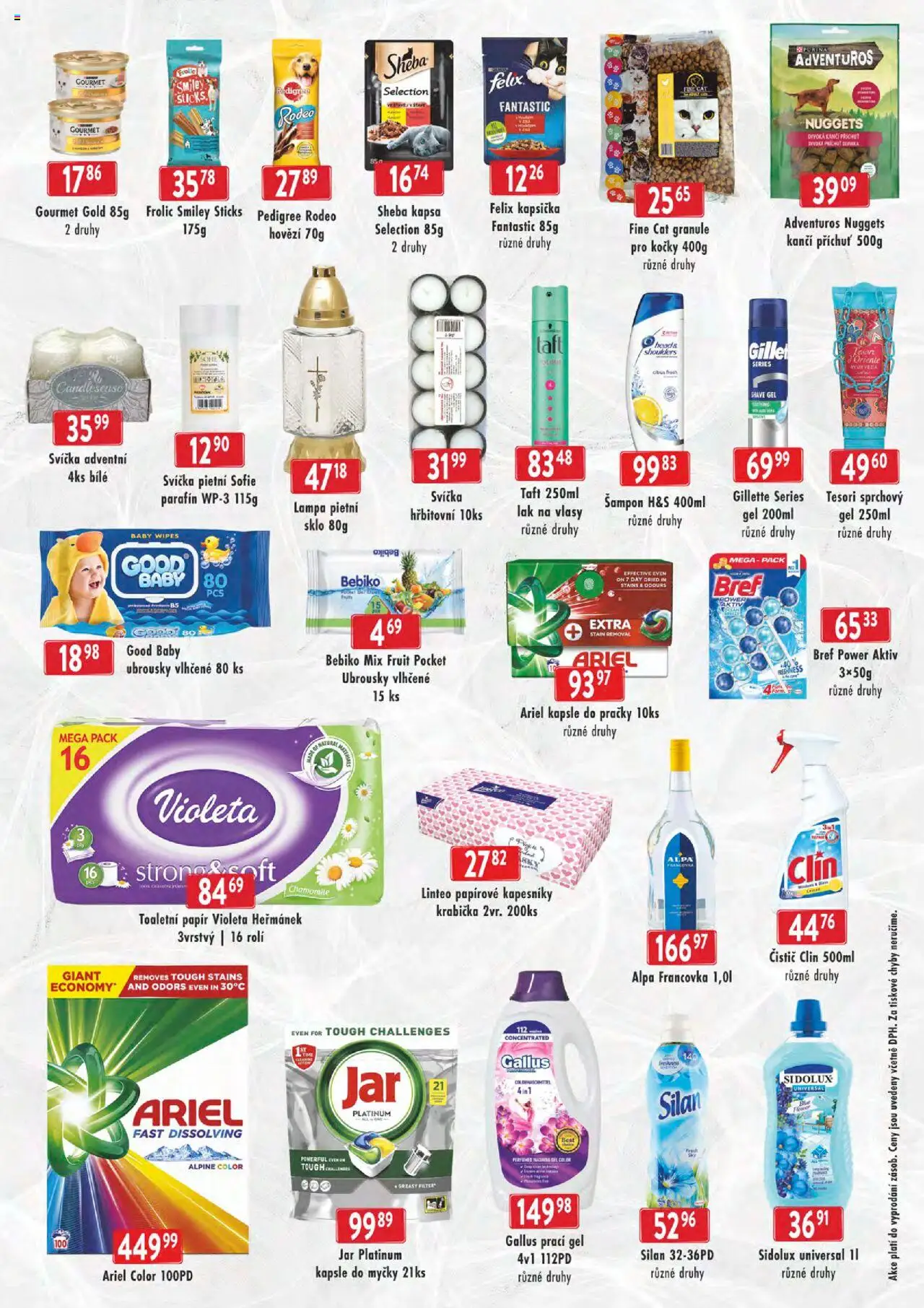 Astur & Qanto leták - cash&carry Jeseník, Krnov od 15.10.2025 | Strana: 6 | Produkty: Ubrousky, Pračky, Ariel, Lampa