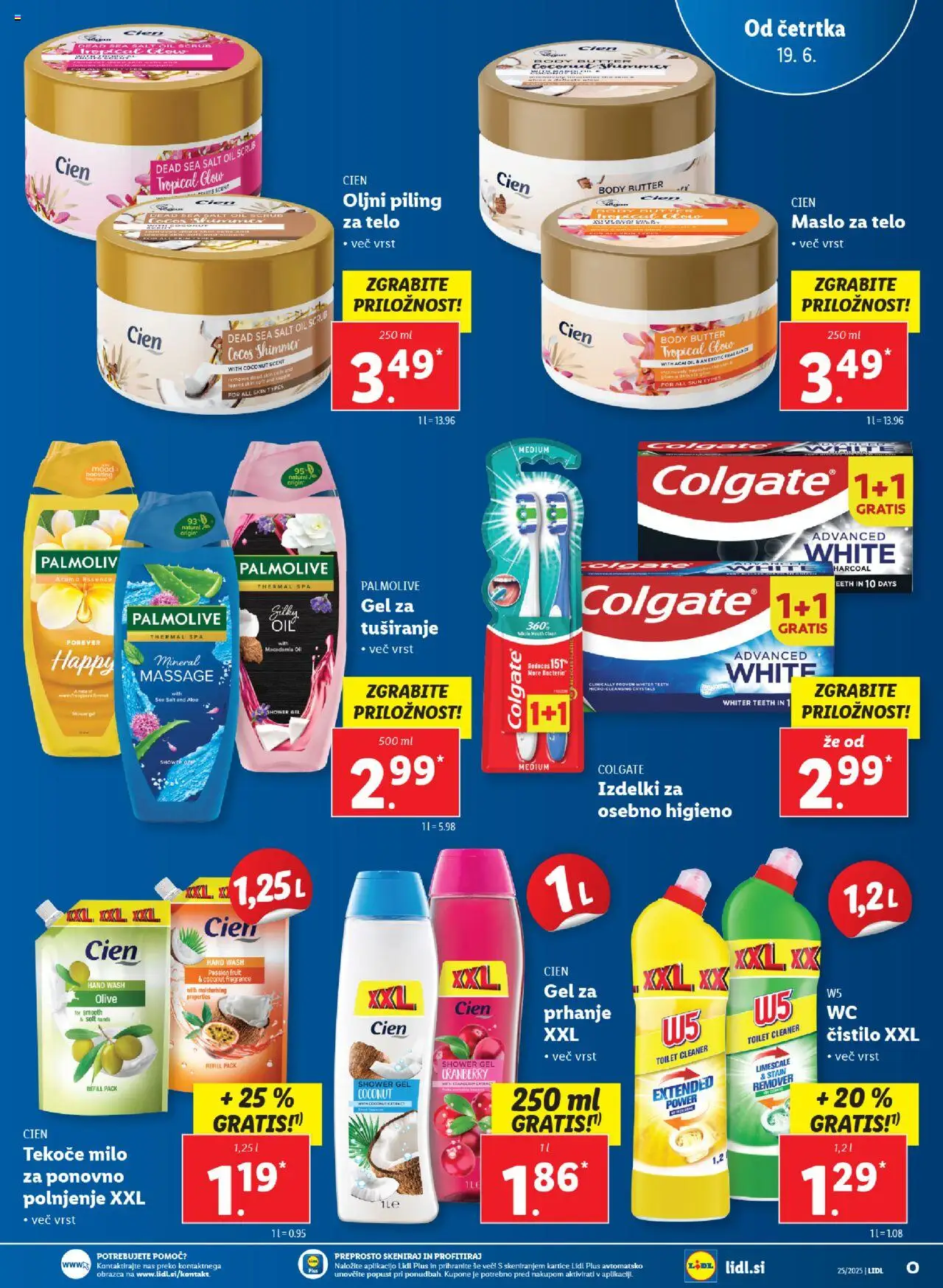Lidl katalog │ velja od 19.06.2025 | Stran: 33 | Izdelki: Tekoče milo, Piling, Maslo, Milo