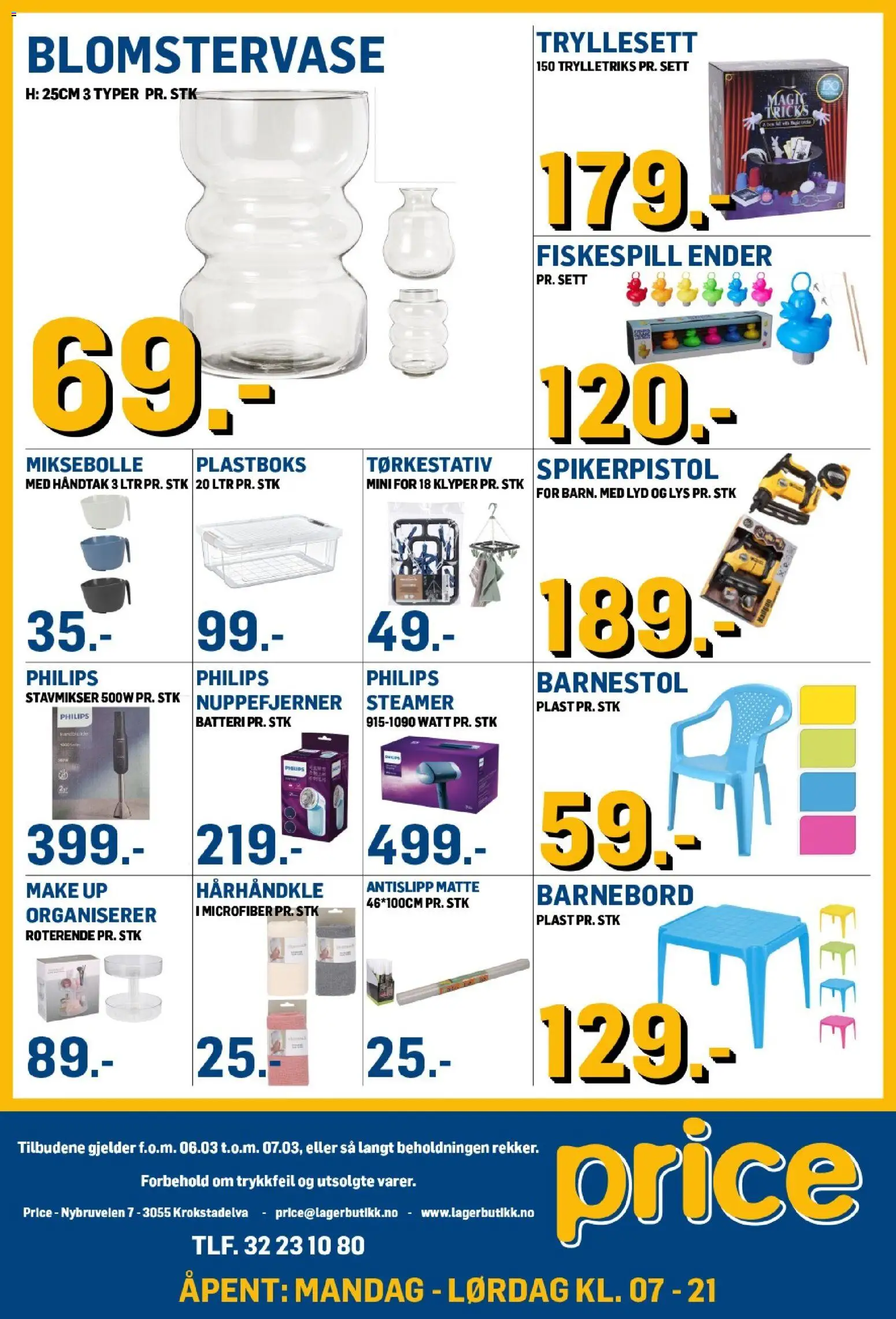 {H1} | Side: 4 | Produkter: Stavmikser, Lyd, Lys, Barnestol