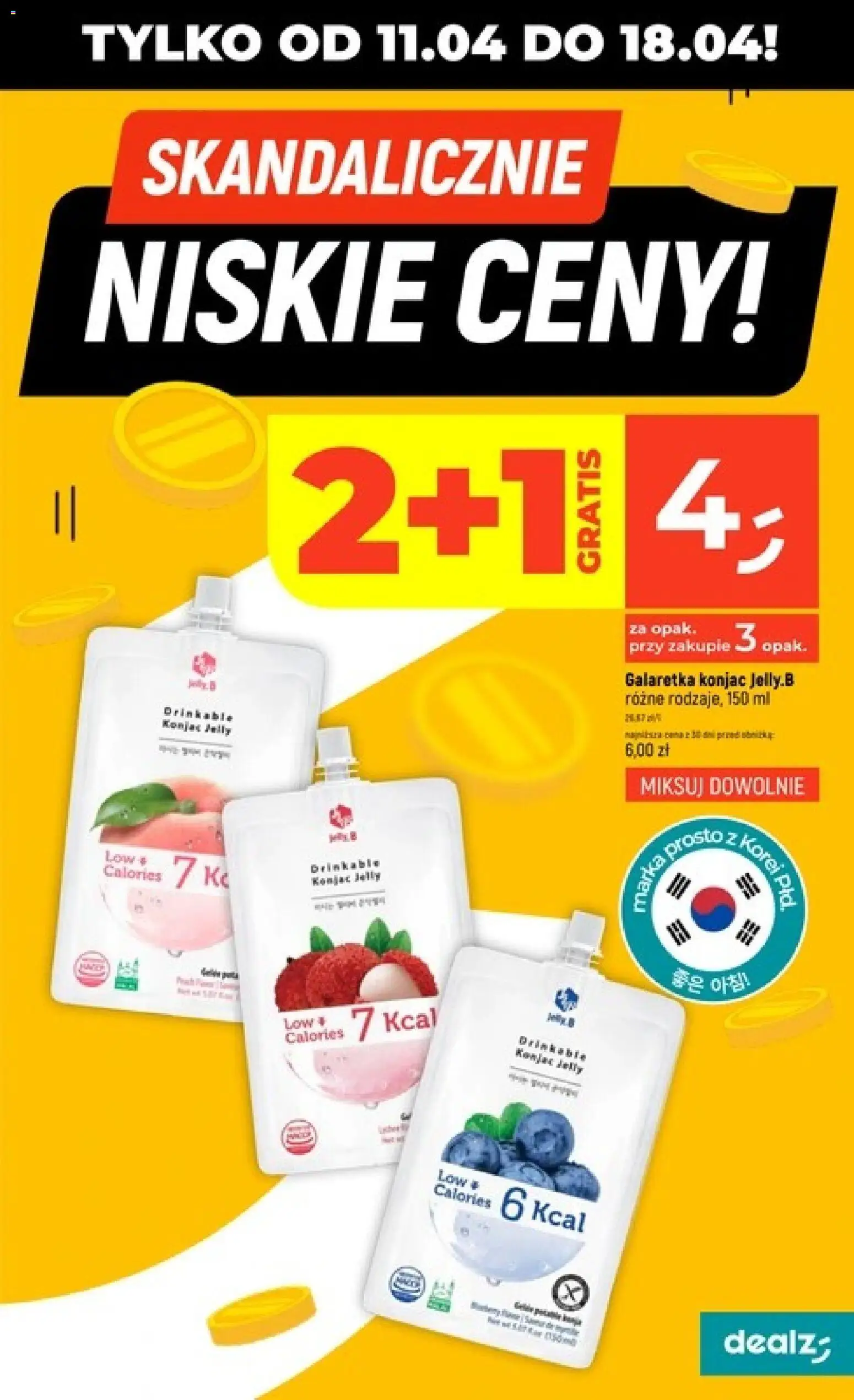 Dealz gazetka - Skandalicznie niskie ceny od 11.04.2026 | Strona: 5 | Produkty: Galaretka