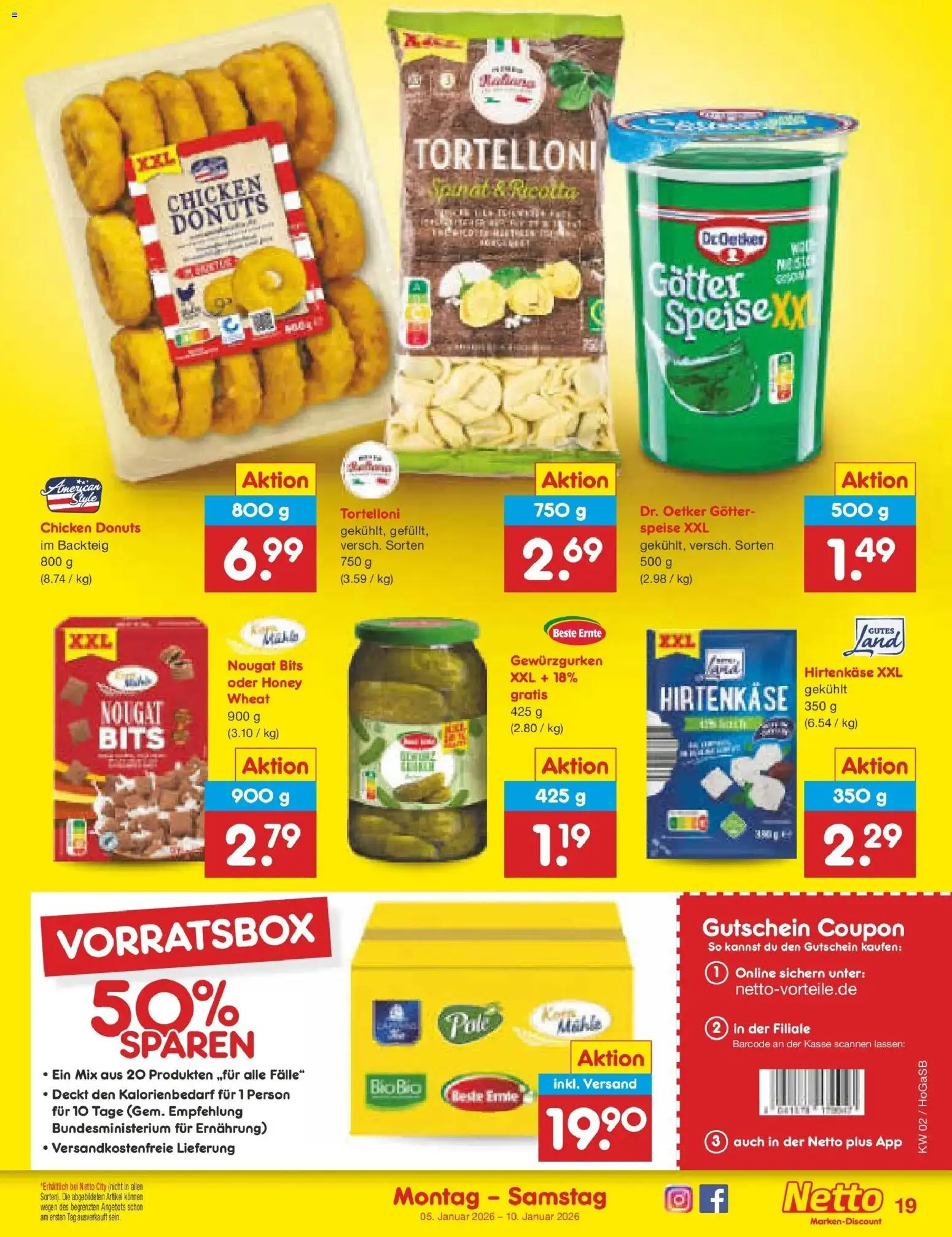 Netto Marken-Discount - Netto: Wochenangebote – gültig ab 05.01.2026 | Seite: 19 | Produkte: Donuts