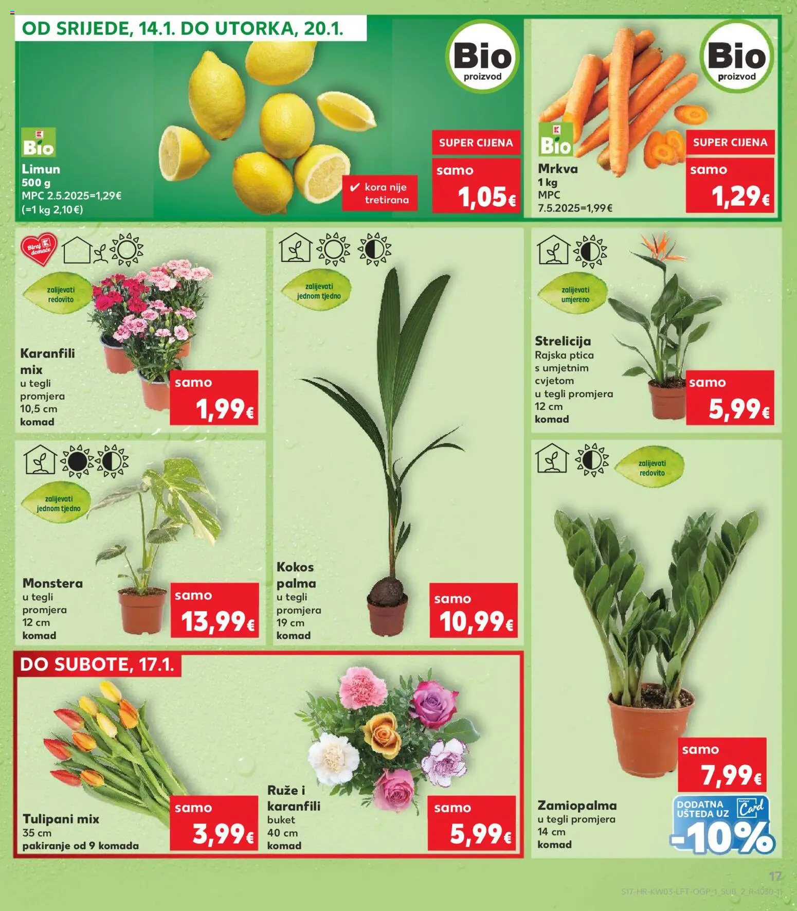 Kaufland katalog | vrijedi od 14.01.2026 | Stranica: 17 | Proizvodi: Mrkva, Limun